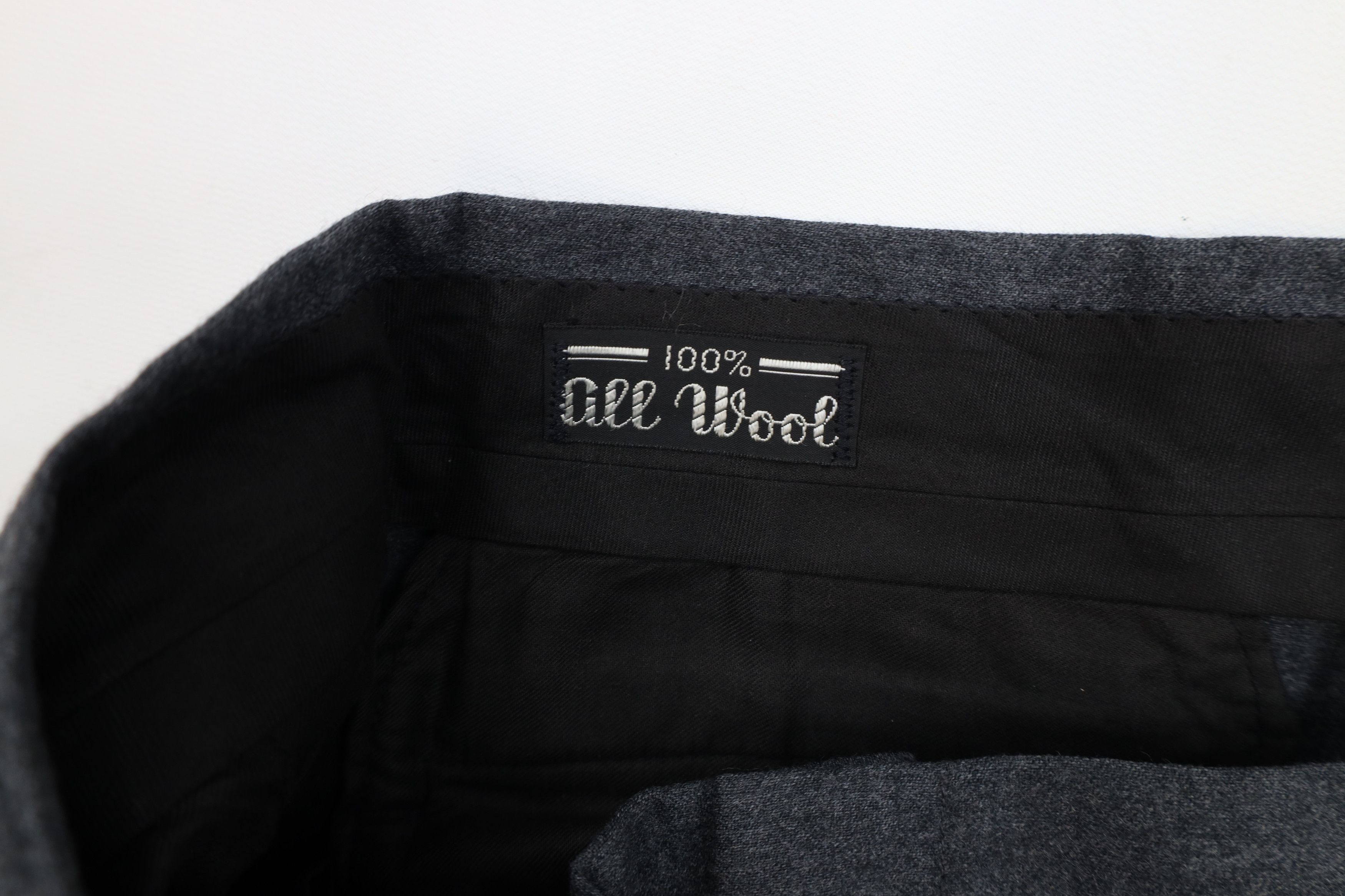 Vintage Vintage 50s 60s Streetwear Wool Cuffed Chino Pants Gray USA Size US 36 / EU 52 - 10 Thumbnail