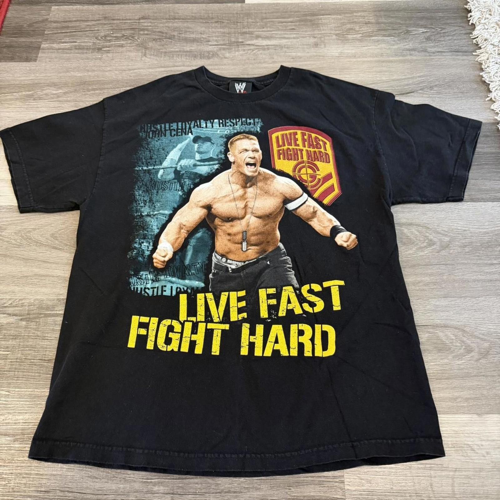 WWE Vintage John cena live fast die hard t shirt 00s XL Size US XL / EU 56 / 4 - 3 Thumbnail