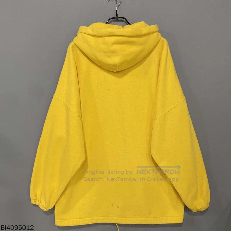 Balenciaga Balenciaga Yellow Embroidered Hoodie Size US XS / EU 42 / 0 - 3 Thumbnail