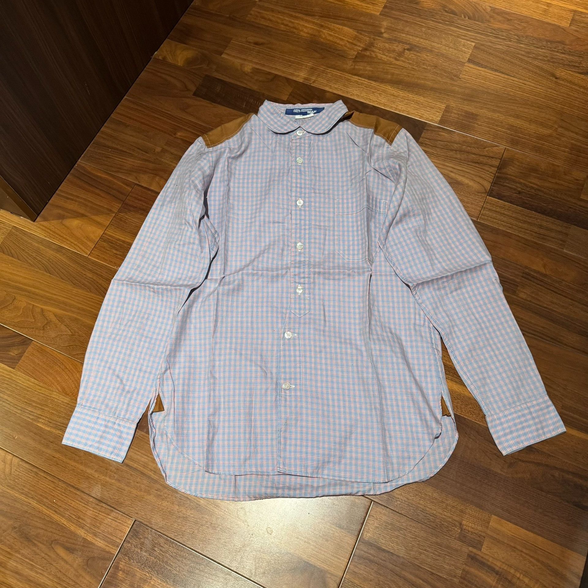 Junya Watanabe Junya Watanabe MAN CDG Pink Blue Check Shirt Size US XS / EU 42 / 0 - 1 Thumbnail