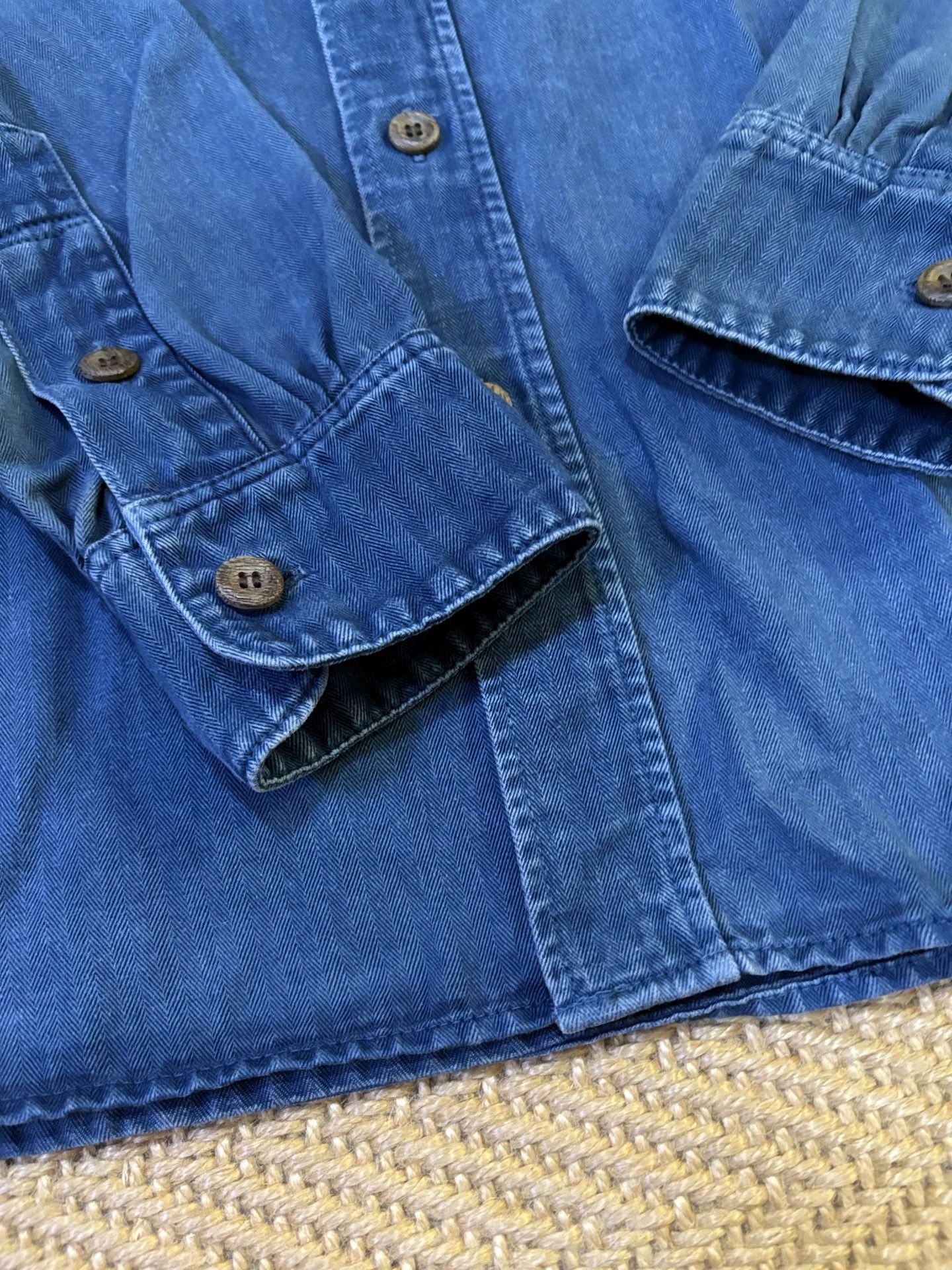 Visvim VISVIM 15ss WALLY L/S INDIGO OVERDYE Vintage Shirt Size US S / EU 44-46 / 1 - 5 Thumbnail