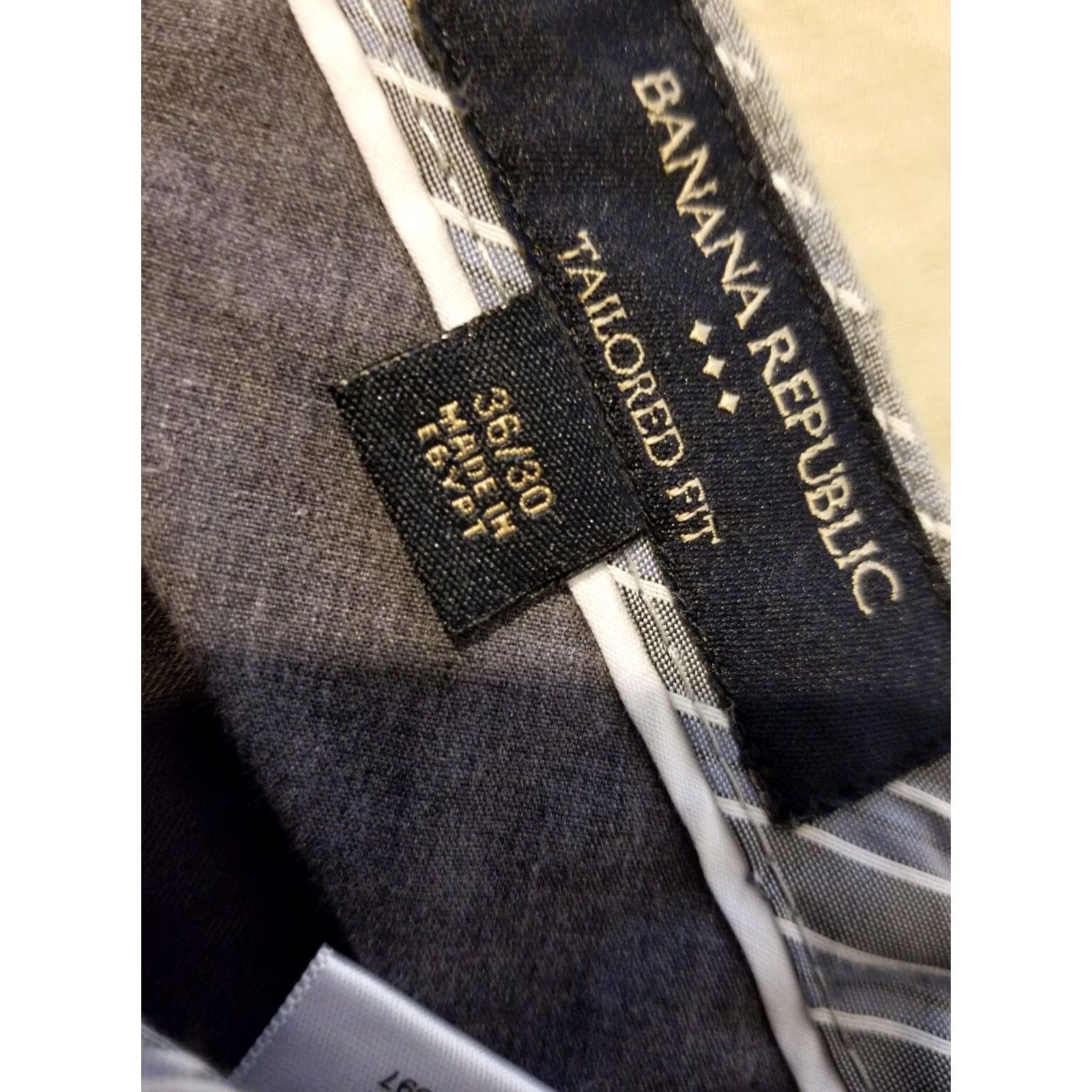 Banana Republic Mens Banana Republic Dress Pants Gray 36x30 Trouser Stretch Chino Khaki Slack Size US 36 / EU 52 - 5 Thumbnail