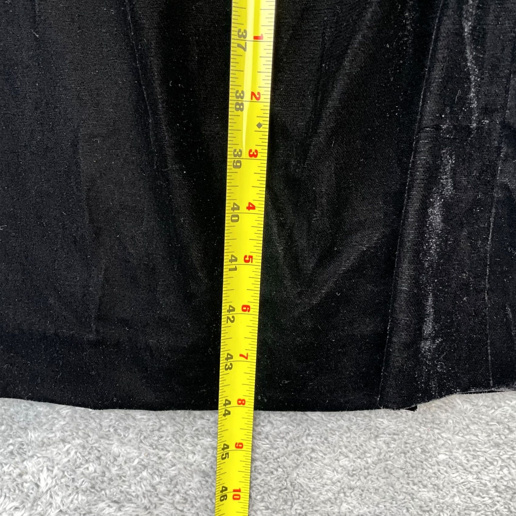 Vintage Antonio Melani Pants Womens 16 Black Velvet Wide Leg Dress Classic Cocktail Size 25" / US 0 / IT 36 - 4 Thumbnail