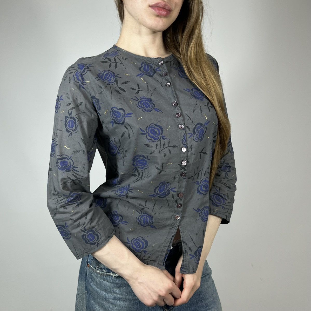 Gudrun Sjoden Gudrun Sjoden Floral Monogram Retro Shirt Casual Style Size M / US 6-8 / IT 42-44 - 1 Thumbnail