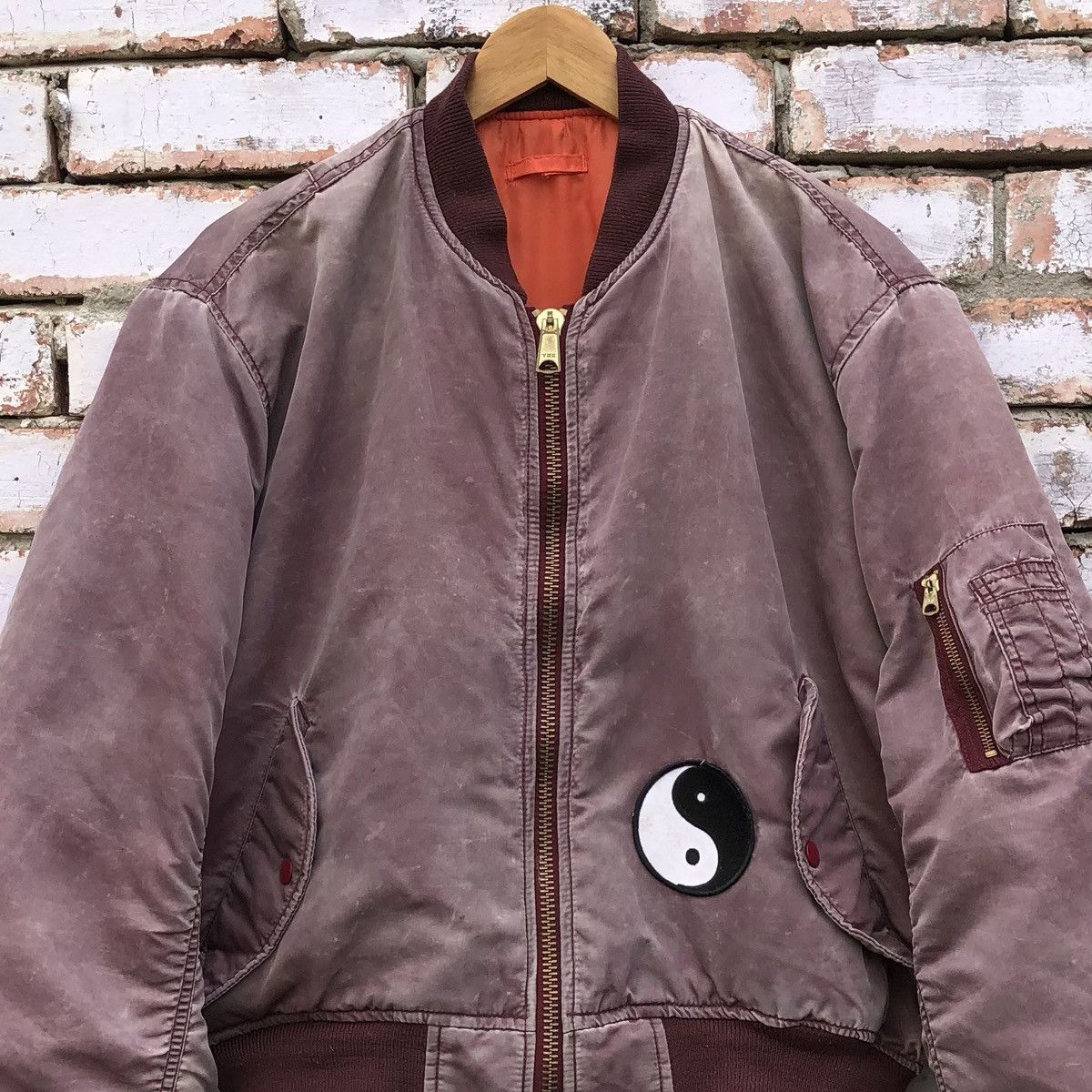 Vintage Vintage Sun Faded Flyers Man Intermediate Ma-1 Bomber Jacket Size US M / EU 48-50 / 2 - 2 Thumbnail