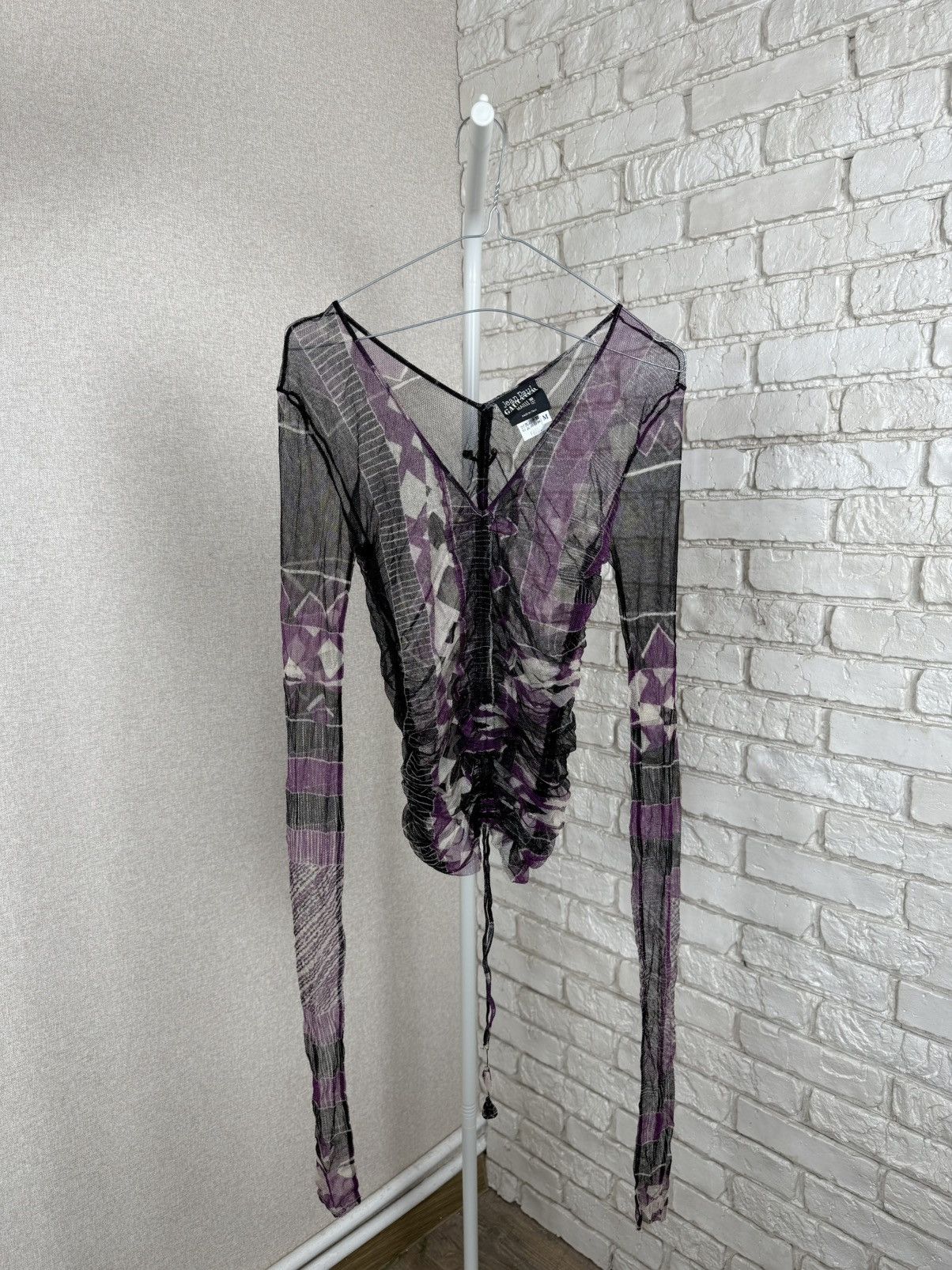 Jean Paul Gaultier Jean Paul Gaultier Extra Long Sleeve Mesh Multicolour Shirt Size M / US 6-8 / IT 42-44 - 2 Thumbnail