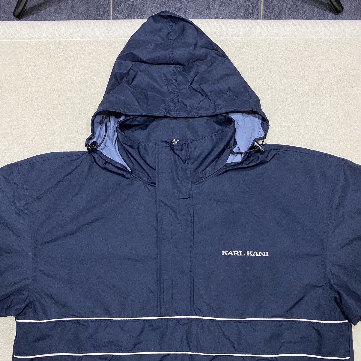 Designer × Karl Kani KARL KANI Hidden Hoodie Anorak Windbreaker Size US XL / EU 56 / 4 - 2 Thumbnail