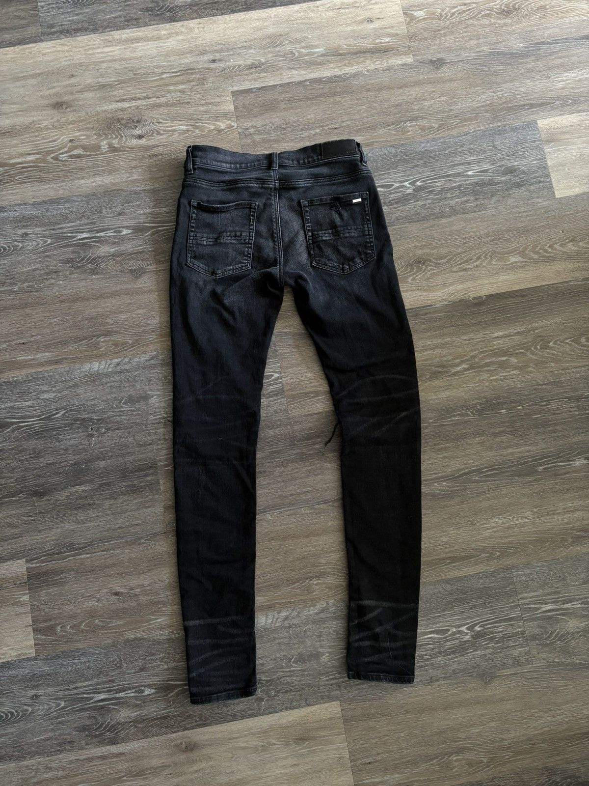 Amiri Amiri MX1 Jeans ‘Vintage Black’ Red Patches Size US 30 / EU 46 - 5 Thumbnail