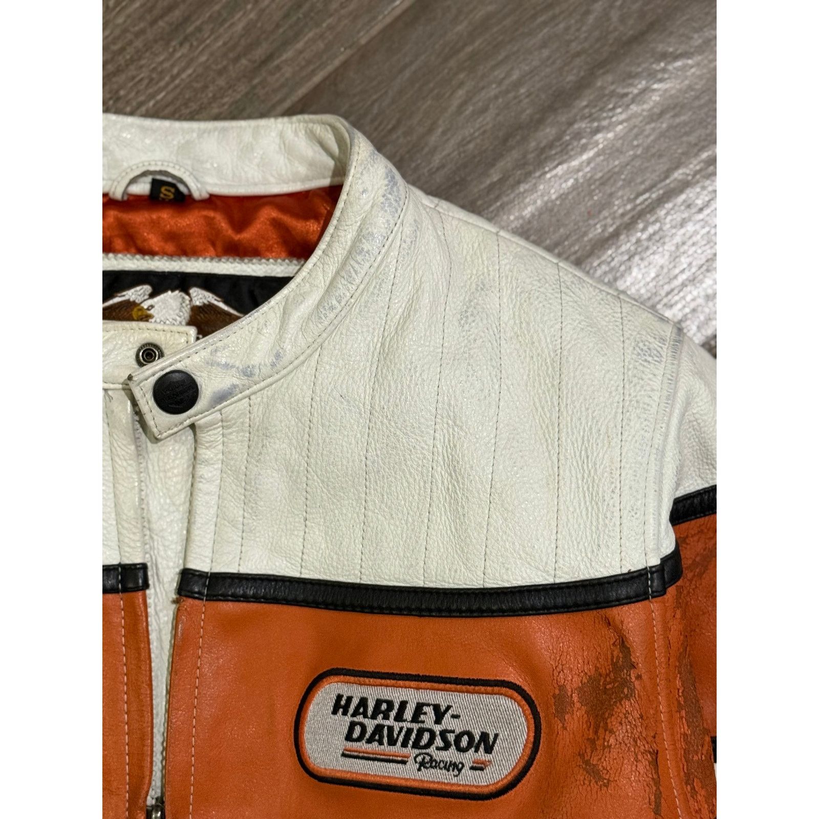 Harley Davidson Vintage Women's Harley Davidson Leather Biker Jacket Size S / US 4 / IT 40 - 3 Thumbnail