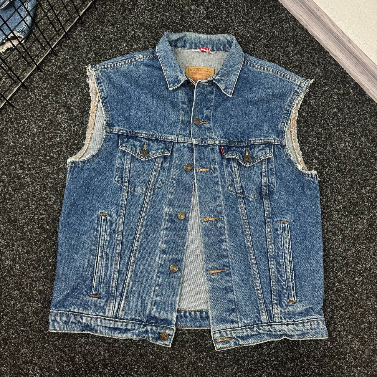 Levi's Levis denim vest vintage jeans streetwear american style Size US M / EU 48-50 / 2 - 2 Thumbnail