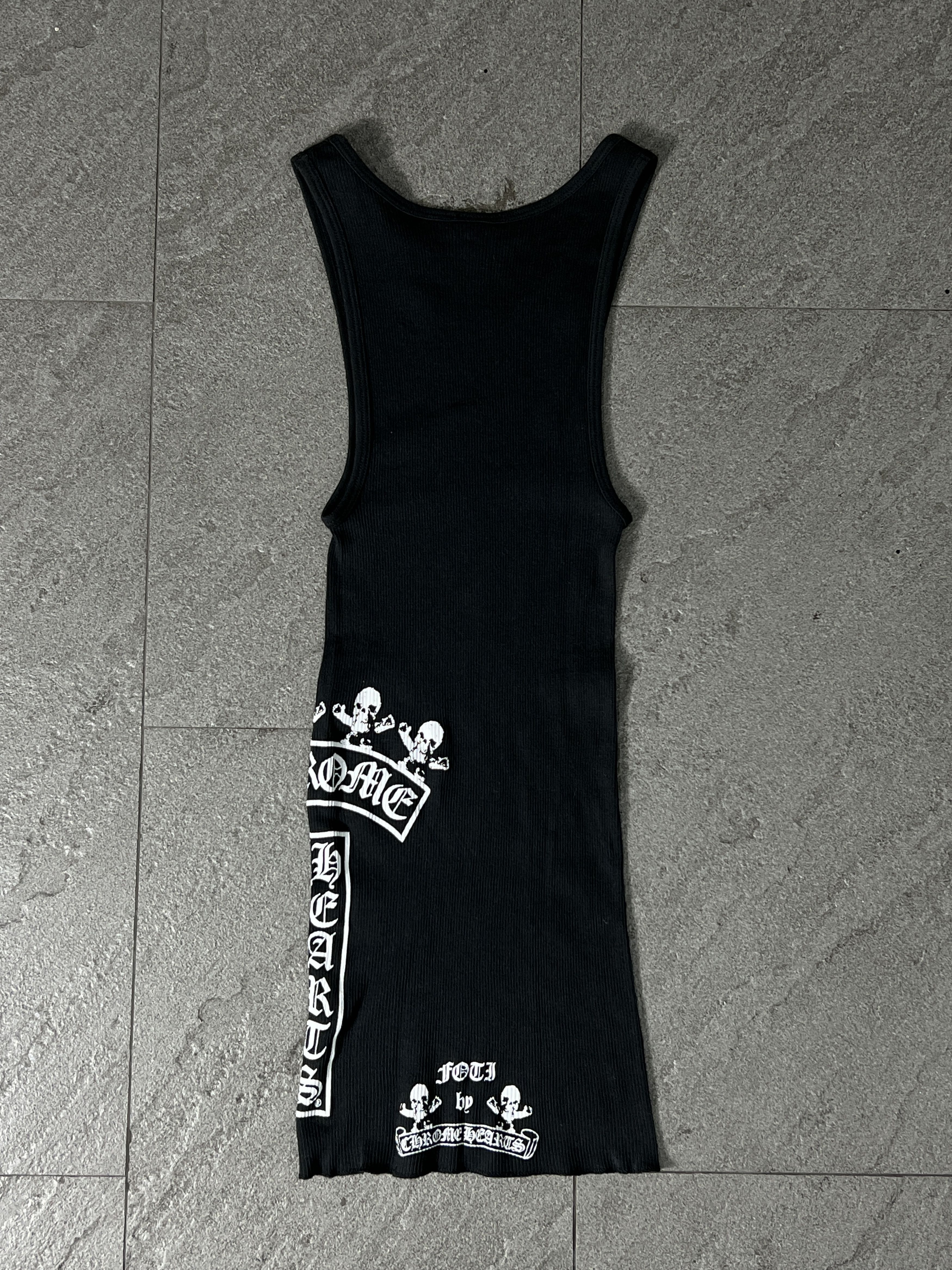 Chrome Hearts Chrome Hearts Rib Tank Top Black Skull Logo USA Size S / US 4 / IT 40 - 2 Thumbnail