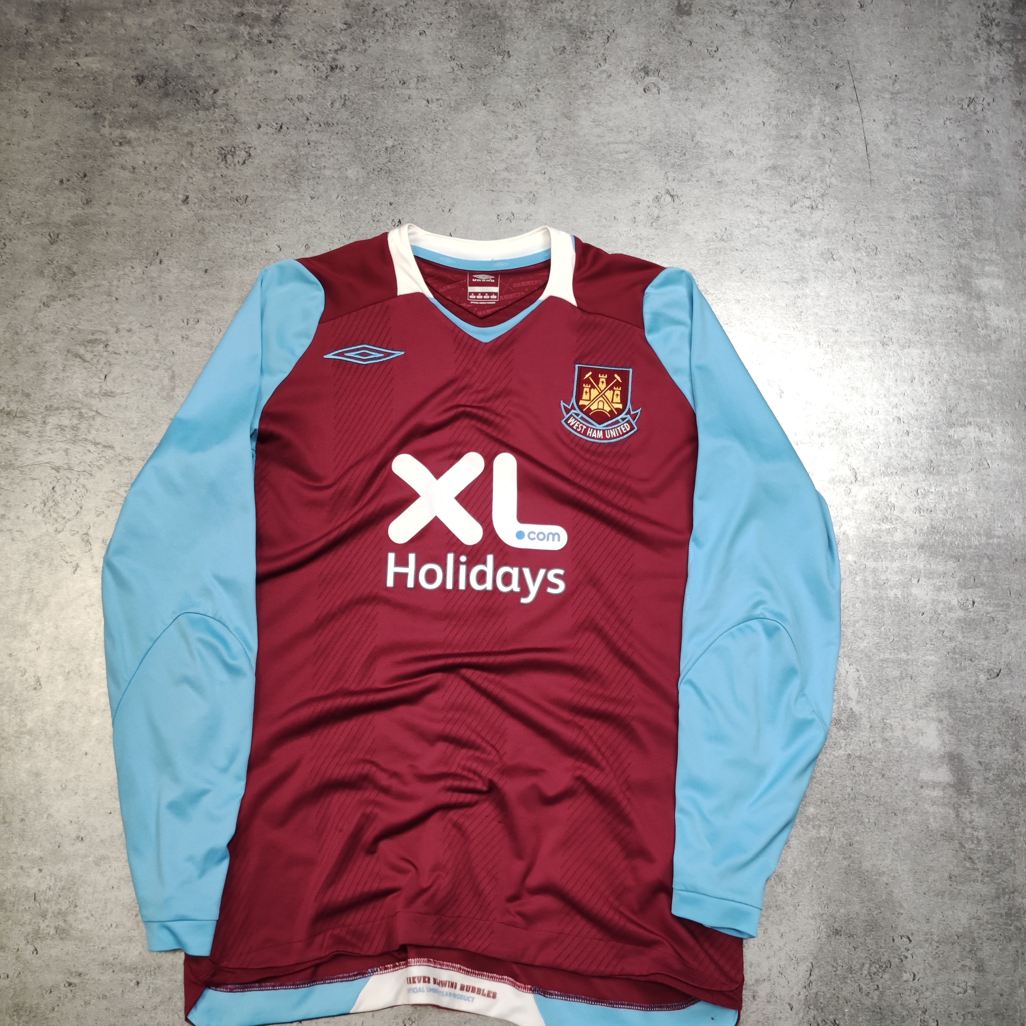 Vintage RARE 2008 West Ham United PRO Longsleeve Umbro Jersey Size US M / EU 48-50 / 2 - 2 Thumbnail