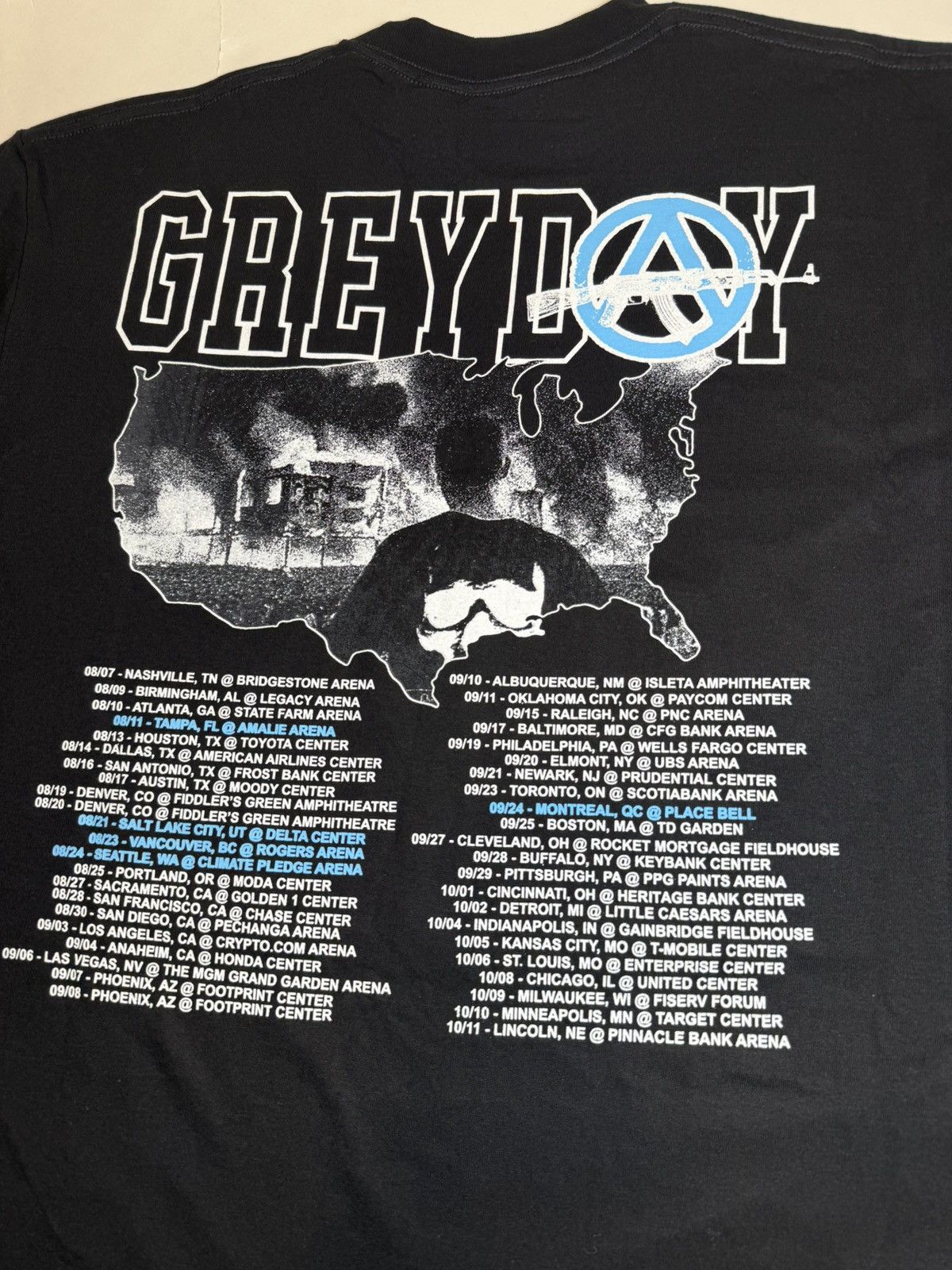 Fuck The Population × G59 Records GREYDAY 2024 Blue Tour Tee G59 $uicideboy$ Size US XL / EU 56 / 4 - 5 Thumbnail