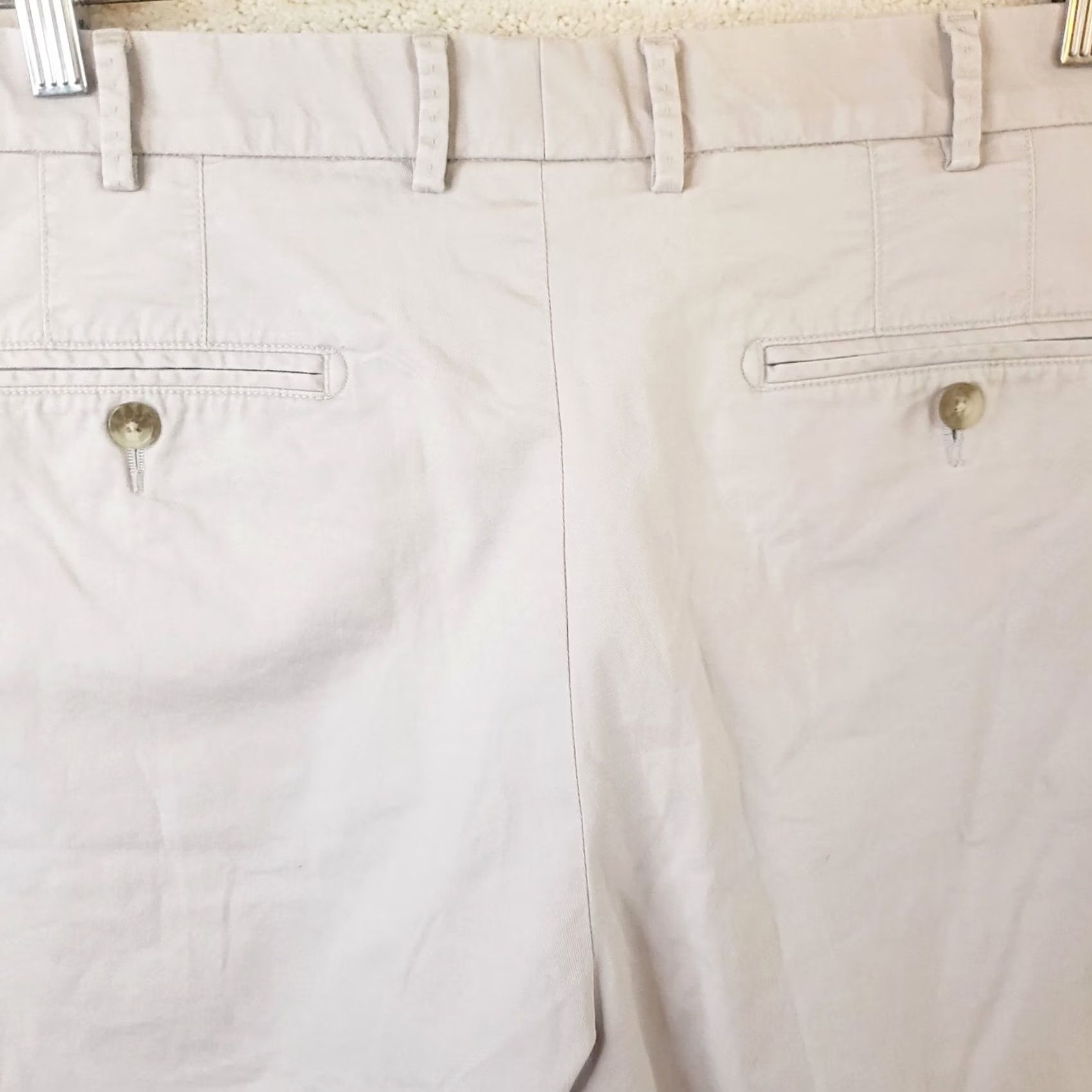 Peter Millar Peter Millar Men's 36x8.5" Performance Golf Shorts Beige Stone Flat Front Chino Pockets Regular Rise Casual Summer Spring Fall USA Sports Preppy Mens Size US 36 / EU 52 - 7 Thumbnail
