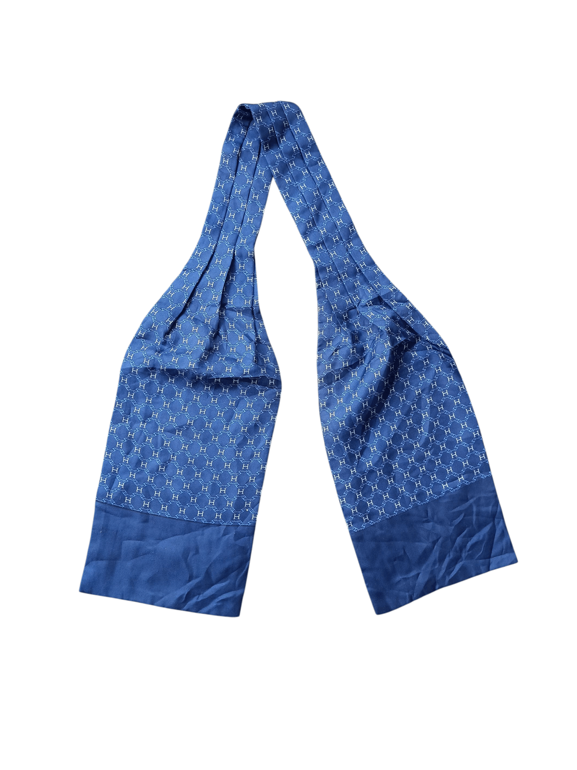 Hermes Hermès Lavallière Ascot Tie Cravat Scarf H printed 100% Silk Size ONE SIZE - 1 Thumbnail