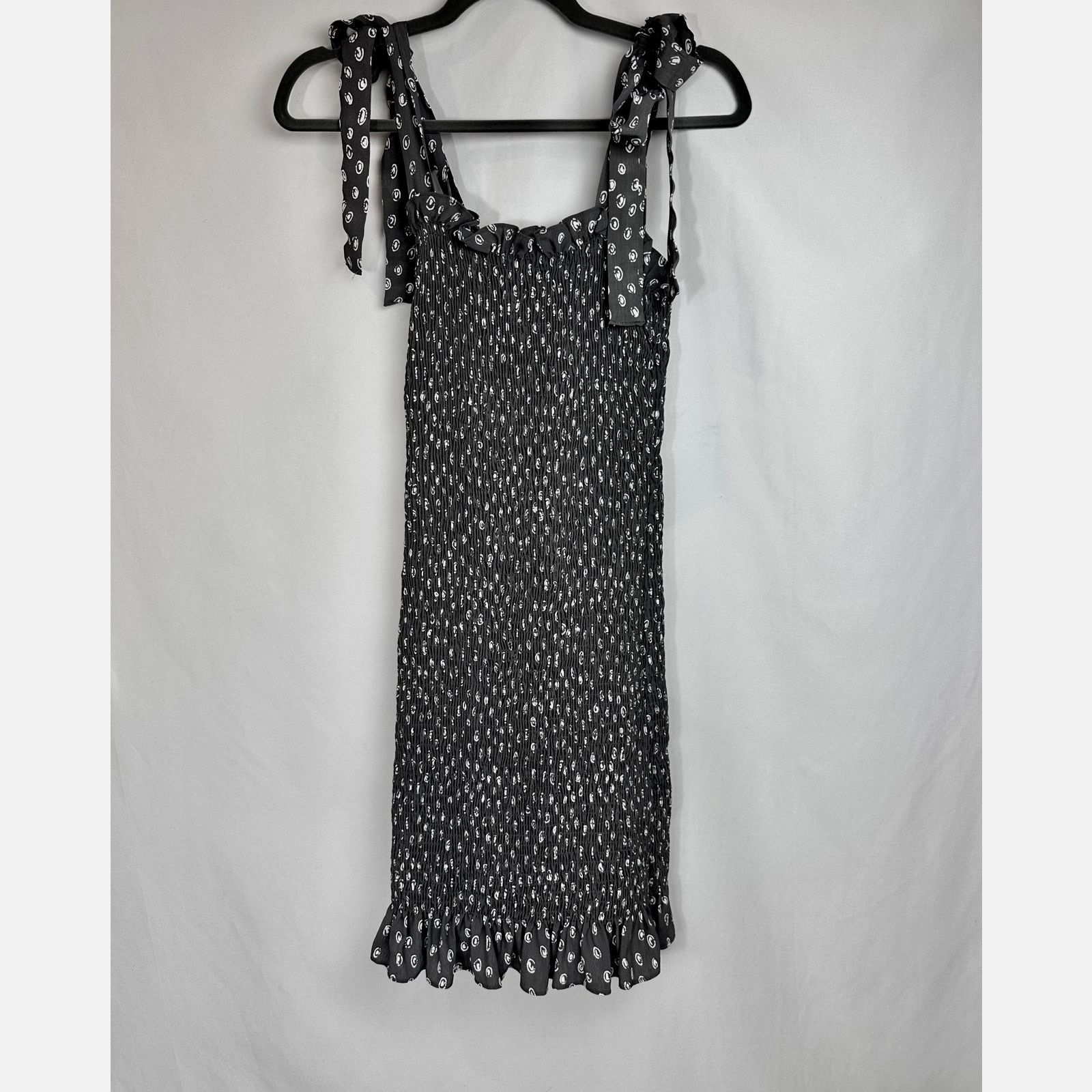 Free People Free People Bella Smocked Slip Dress Tie Straps Gray S Size S / US 4 / IT 40 - 12 Thumbnail