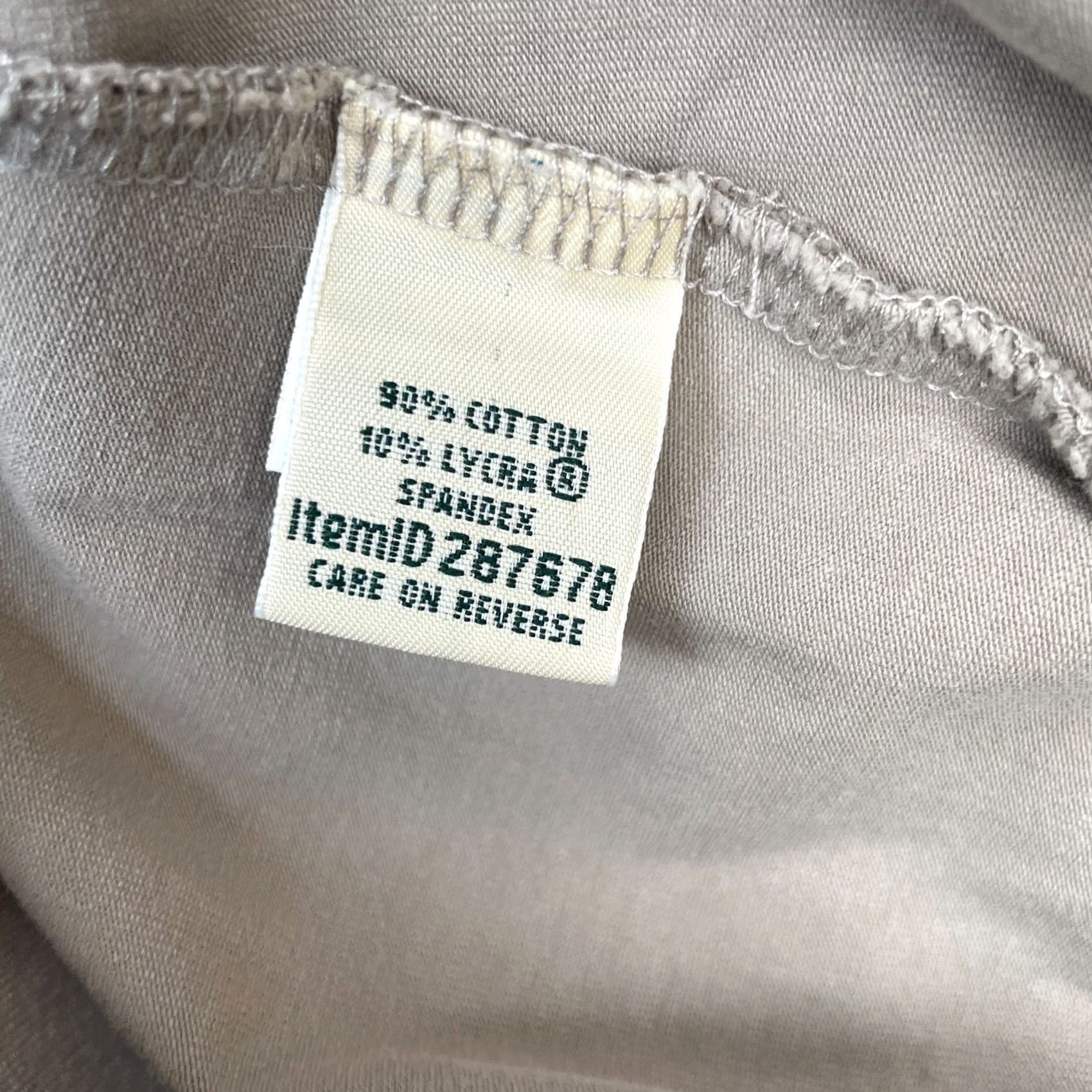 Vintage VTG L.L. Bean Pants Womens Large Beige High Rise Cropped Straight Leg 22in Inseam Pockets Size 36" / US 14 / IT 50 - 4 Thumbnail