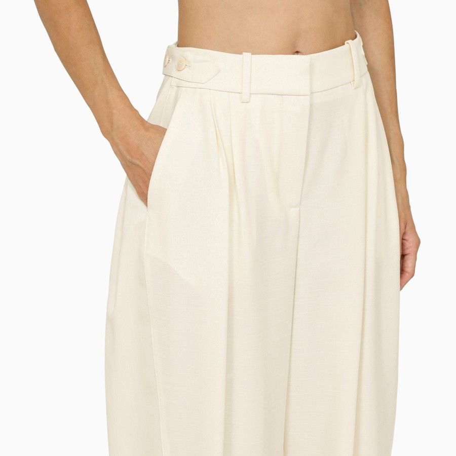 Stella McCartney o1d2blof1024 Pant in Cream Size 26" / US 2 / IT 38 - 5 Thumbnail