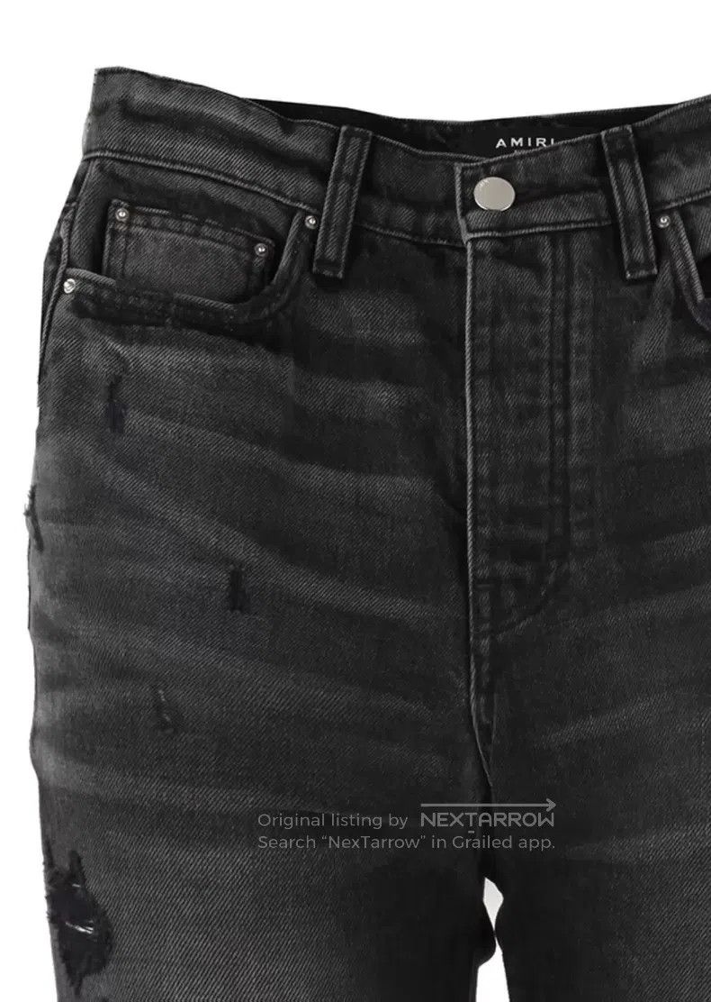 Amiri Amiri Black Ripped Denim Jeans Size 25 Size 25" / US 0 / IT 36 - 4 Thumbnail
