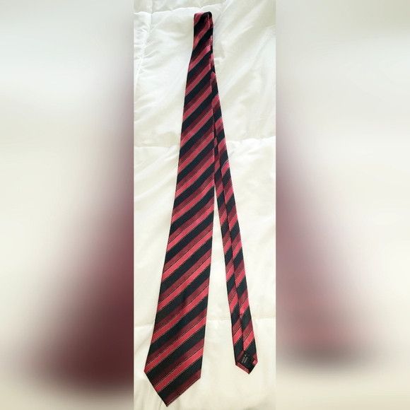 Sean John Striped Silk Tie Classic Party School Work Size ONE SIZE - 2 Thumbnail