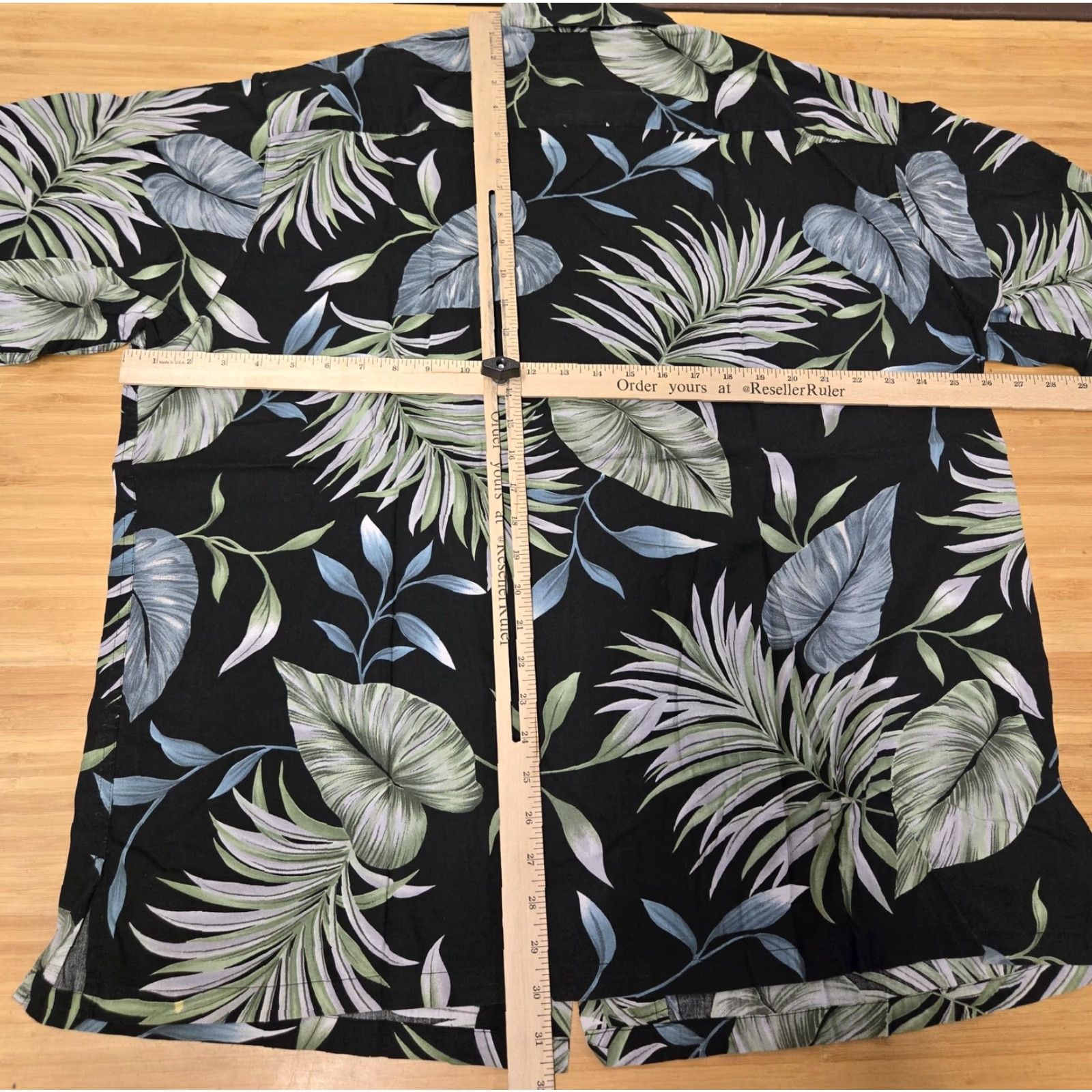 Vintage VINTAGE Pau Hana Shirt Mens 2XL Black Hawaiian Aloha Camp Button Up Tropical Leaf Print Size US XXL / EU 58 / 5 - 6 Thumbnail