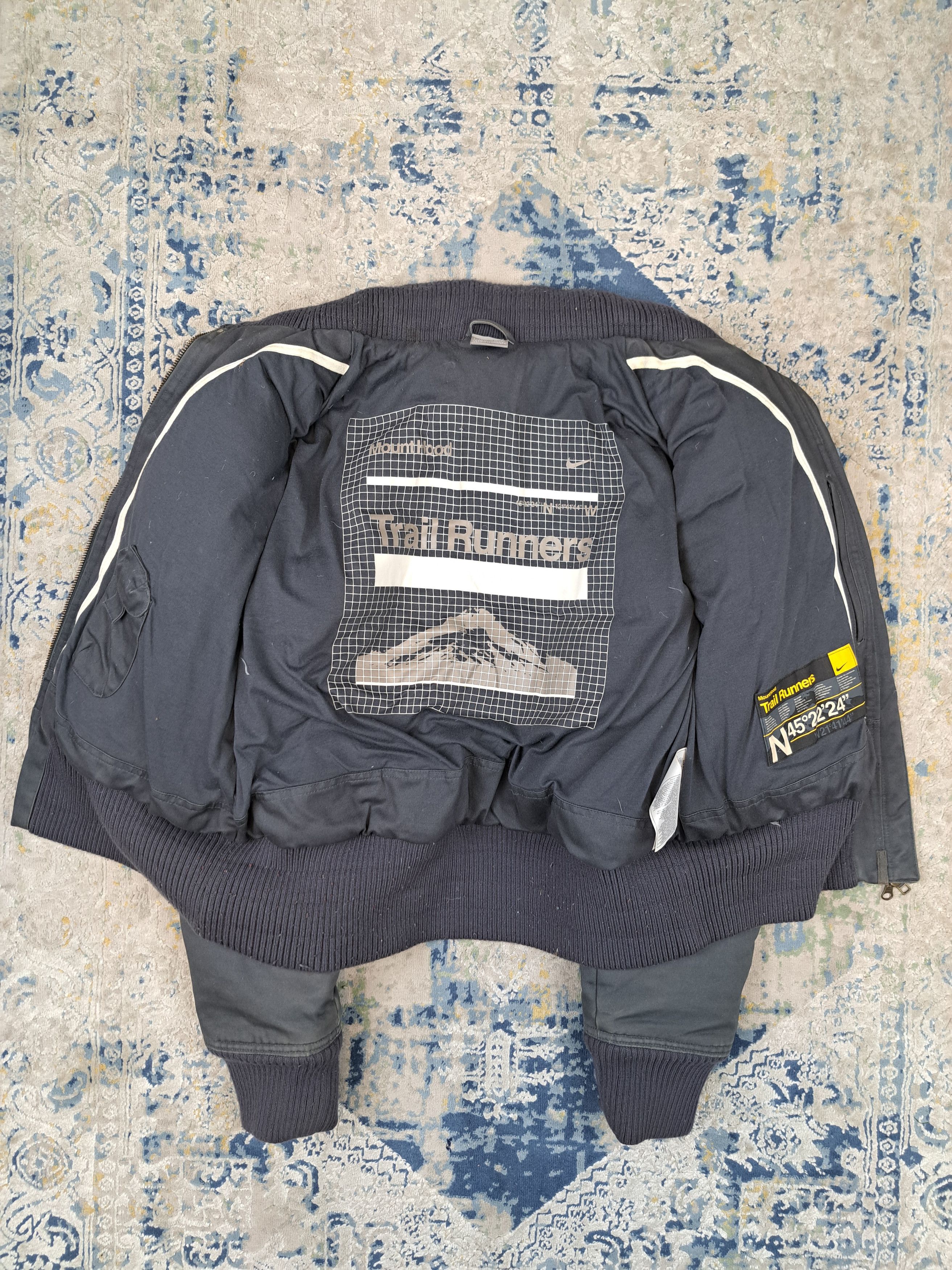 Nike Nike Puffer Bomber Jacket Cropped Japanese Avant Garde Size L / US 10 / IT 46 - 3 Thumbnail