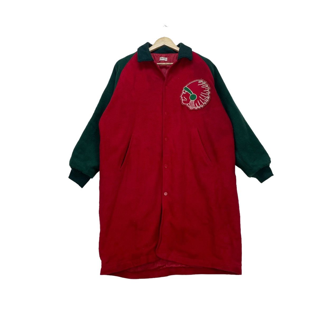 NFL × Vintage Vintage Red Indian Anlye Catil Two Tone Jacket Size US M / EU 48-50 / 2 - 1 Thumbnail