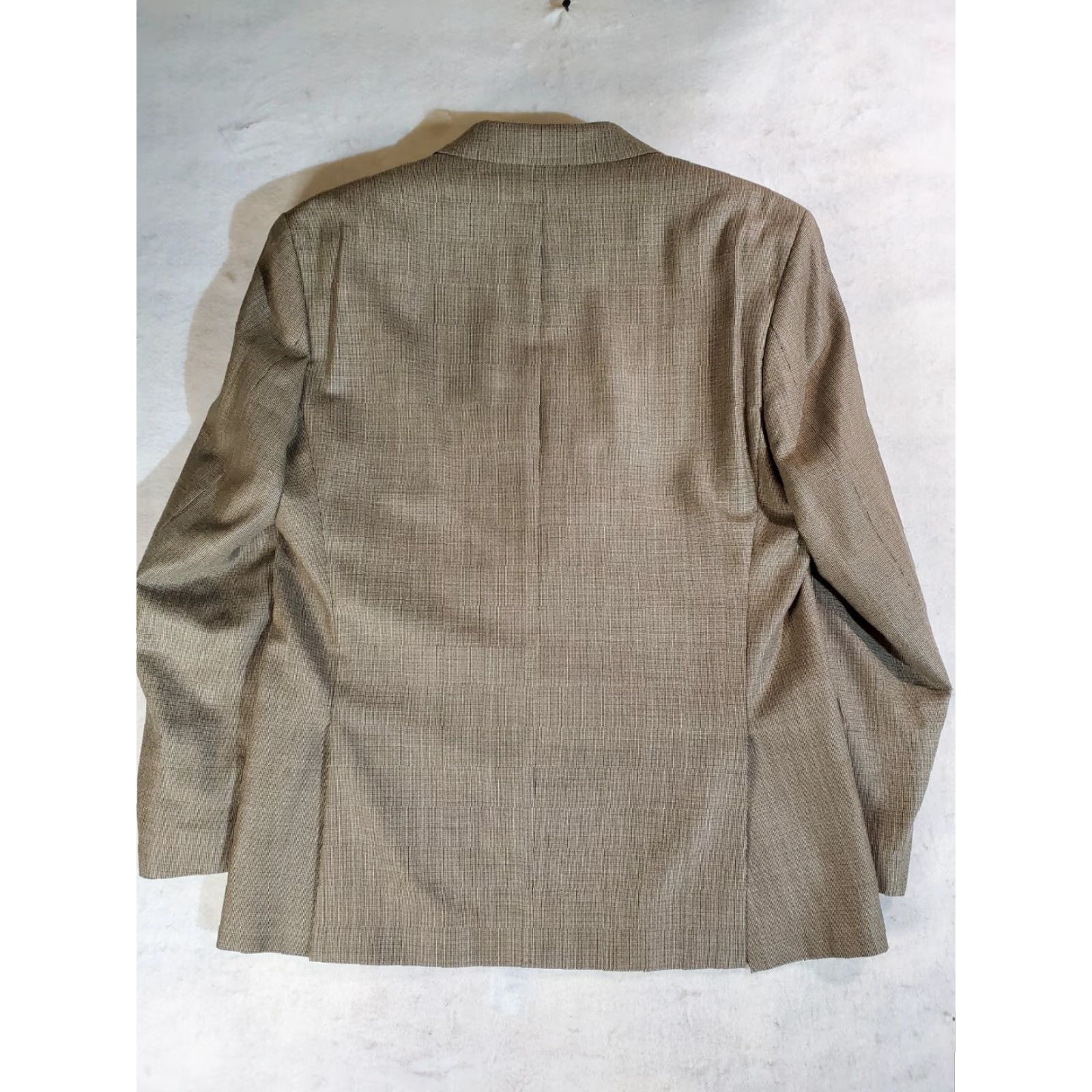Ralph Lauren Ralph Lauren Signature Blazer Silk & Wool Blend Suit Coat Mens 42R Beige Size 42R - 8 Thumbnail
