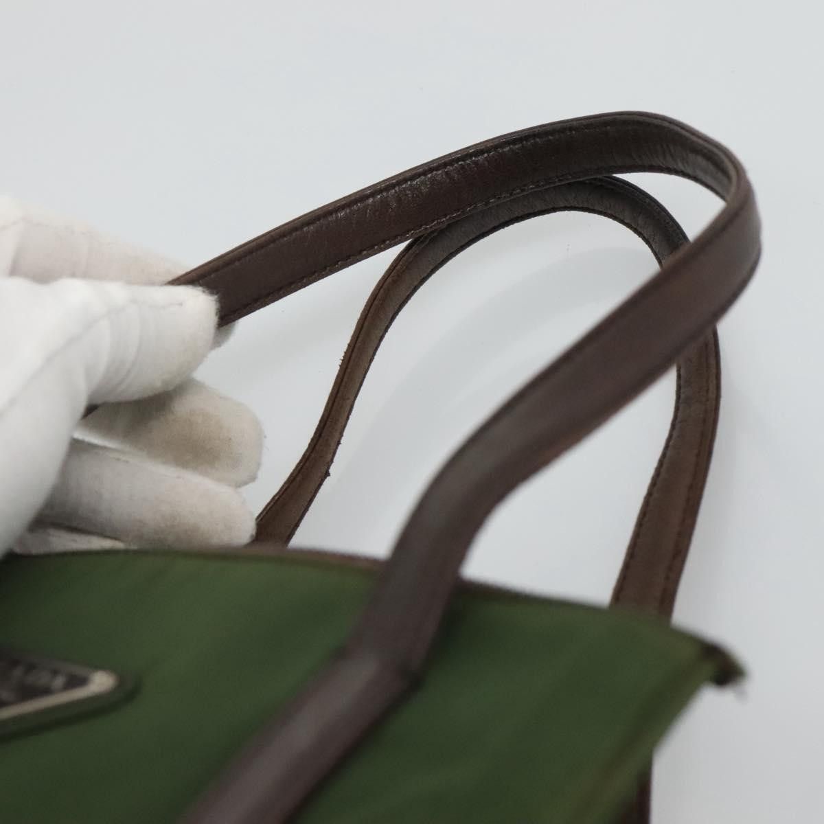 Prada PRADA Hand Bag Nylon Khaki Size ONE SIZE - 8 Thumbnail
