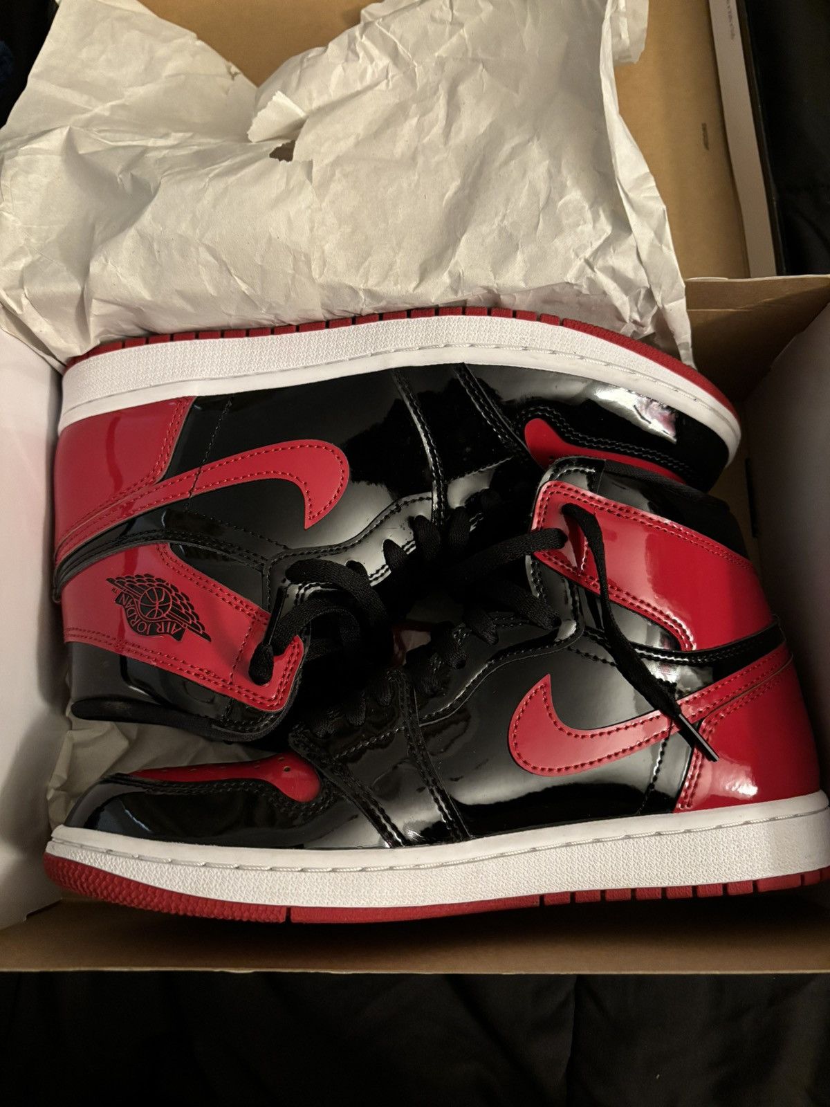 Patent Bred Jordan 1