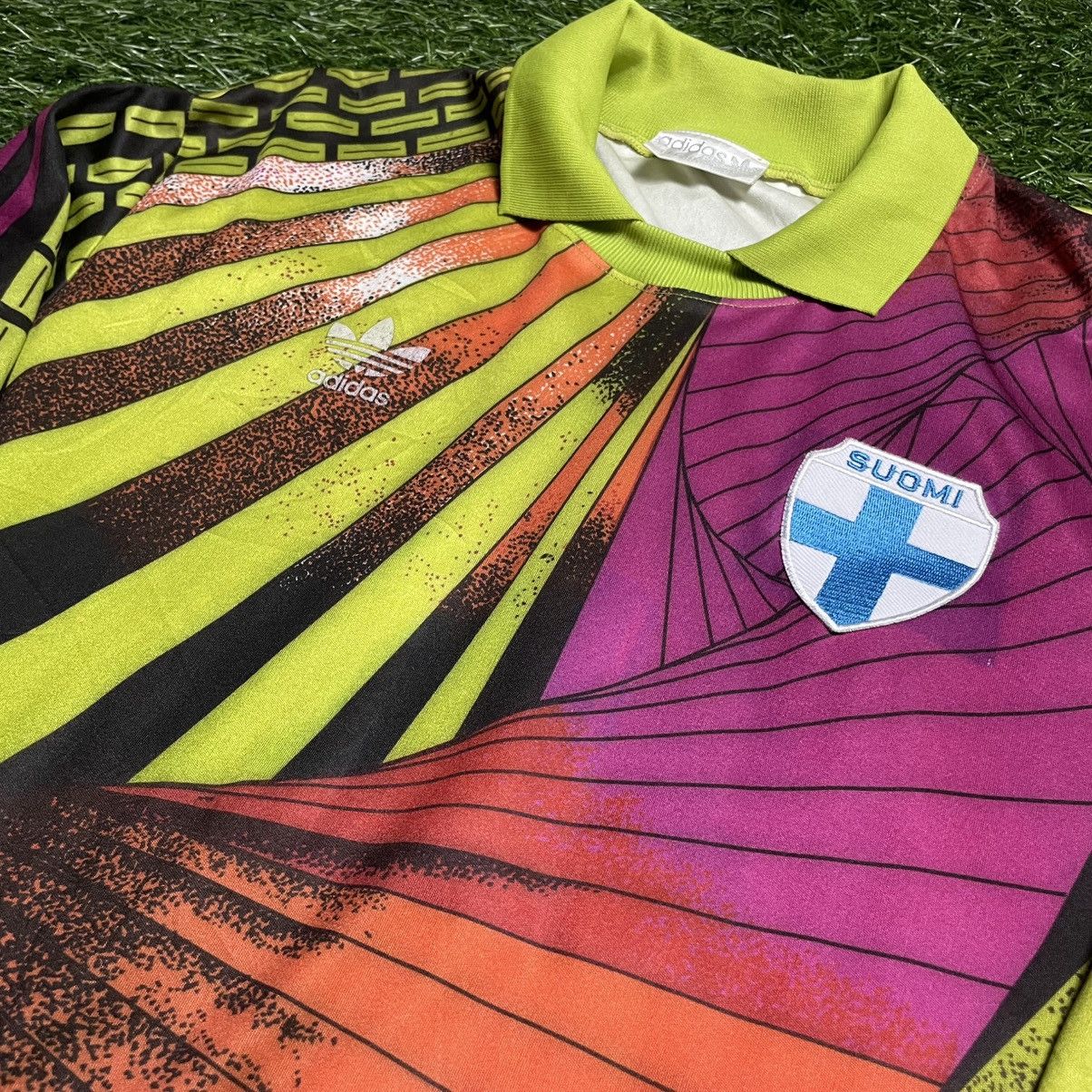Adidas × Vintage Adidas Goalie Finland 1990 Soccer Jersey Size US M / EU 48-50 / 2 - 4 Thumbnail
