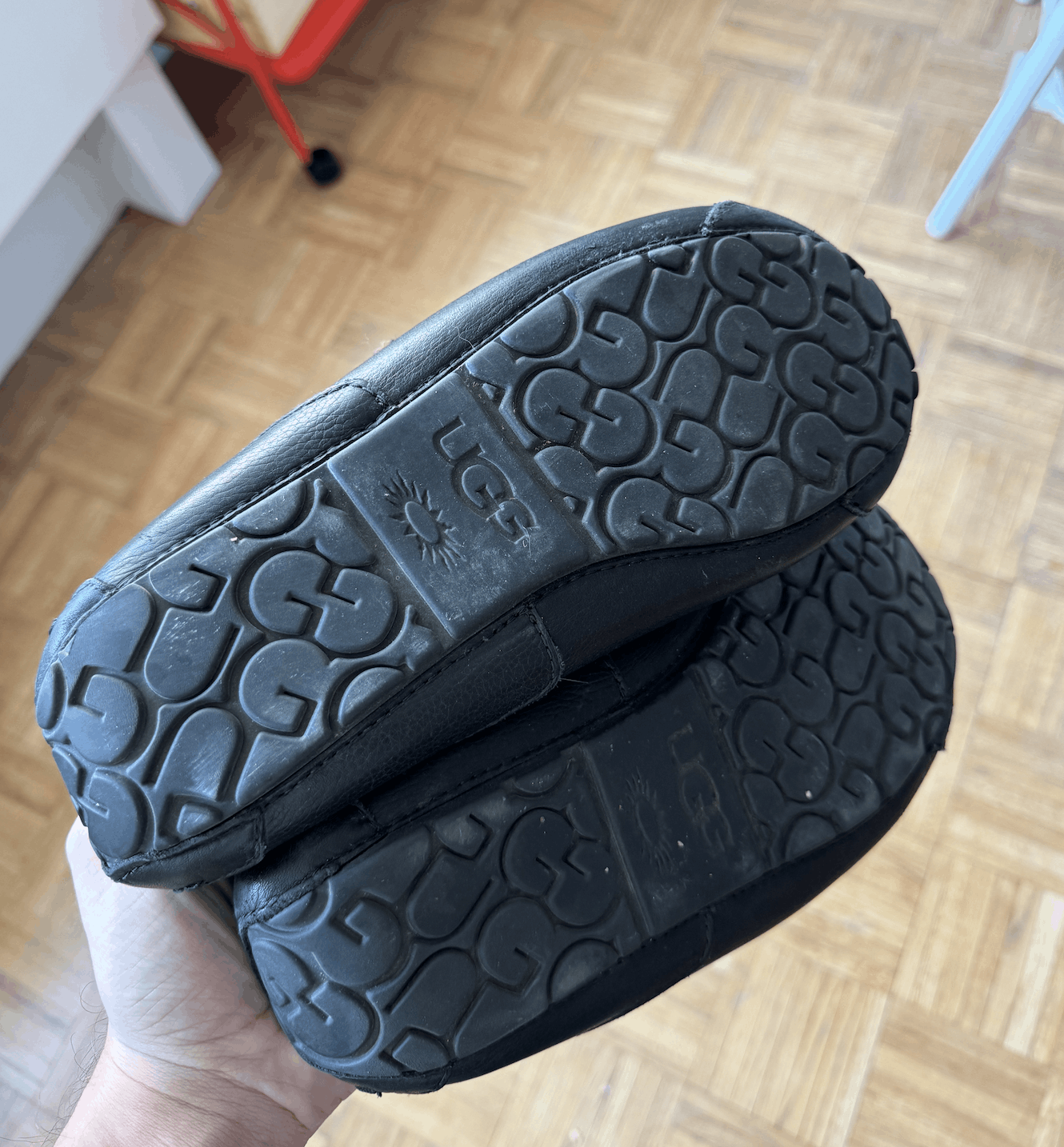 Telfar × Ugg Telfar X Ugg Black Leather Loafers/Slippers - Sheepskin Size US 9.5 / EU 42-43 - 2 Thumbnail