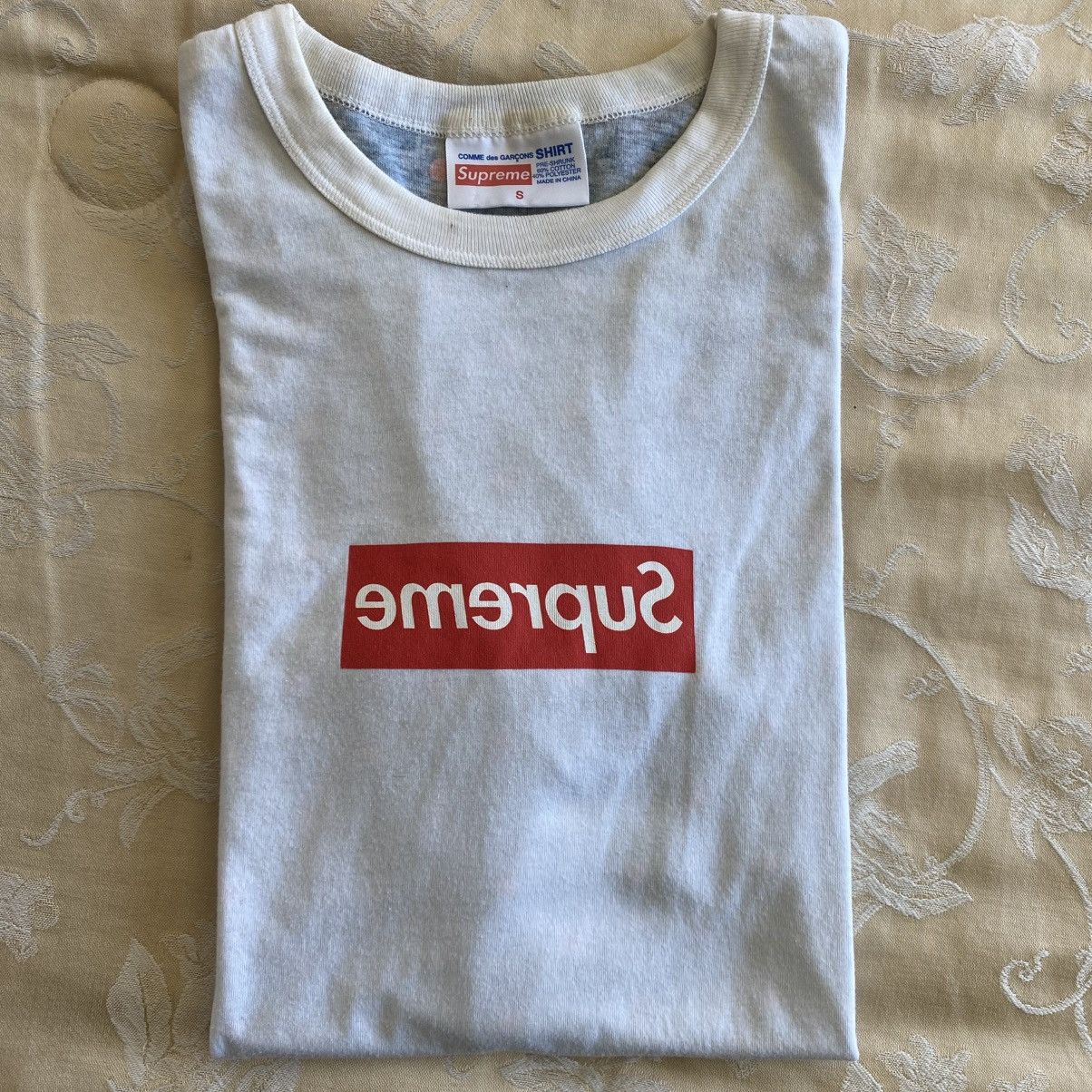Comme des Garcons SHIRT × Supreme Supreme Comme Des Garcons Box Logo T-Shirt Red 2013 Size US S / EU 44-46 / 1 - 8 Thumbnail