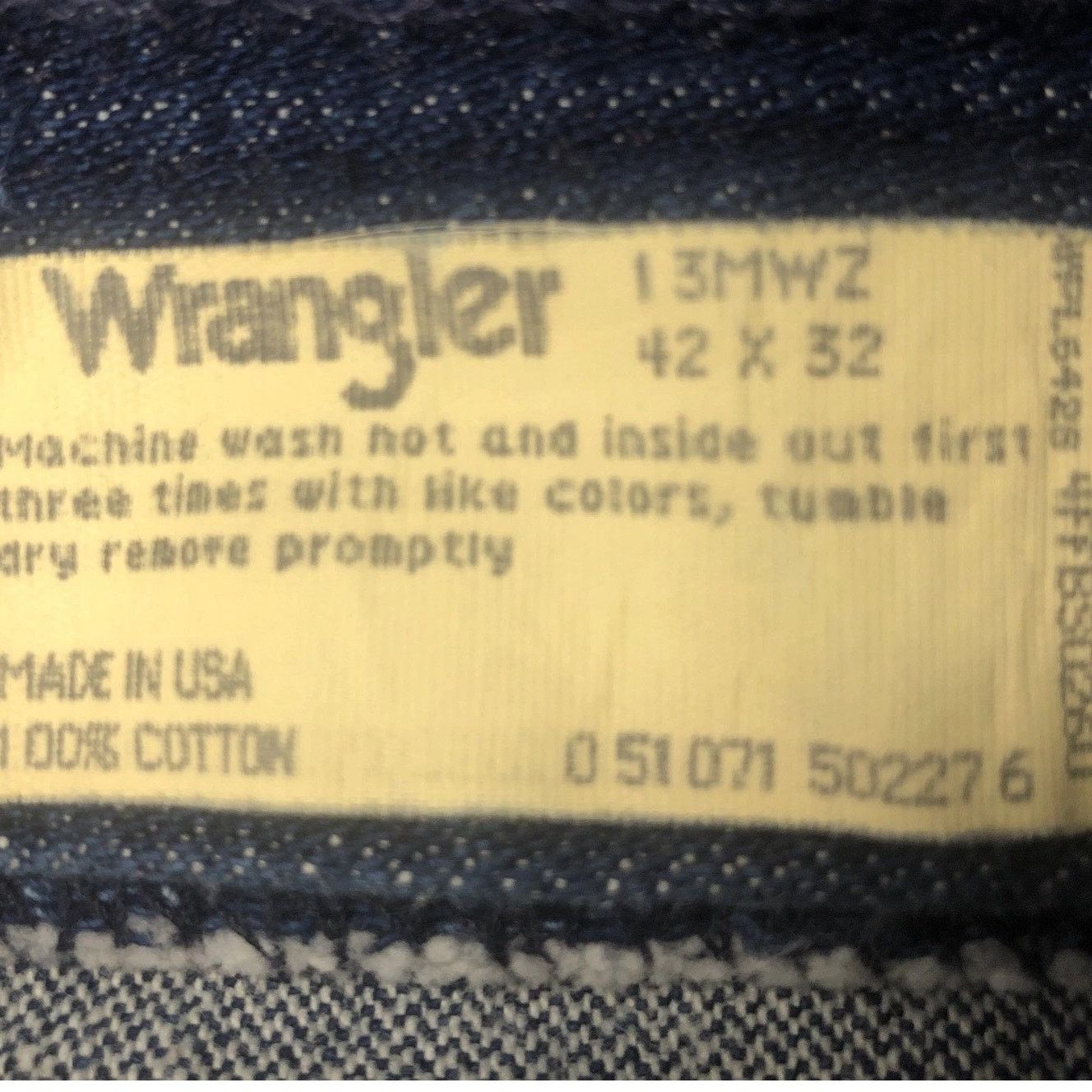 Wrangler Wrangler - 13MWZ Made in USA Cowboy Cut Jeans – 42x32 Size US 42 / EU 58 - 13 Thumbnail