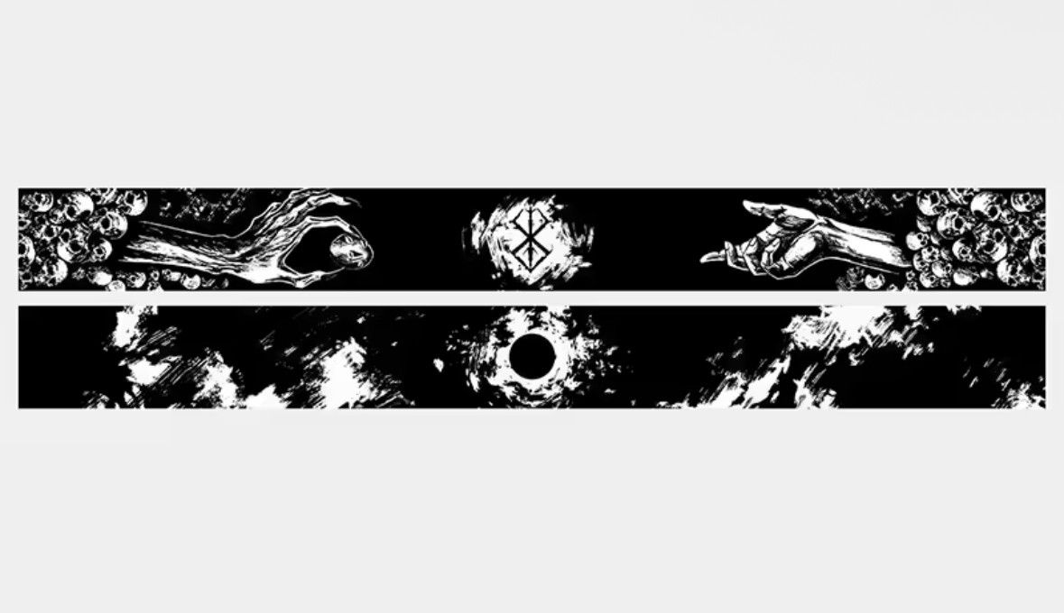 Other Fashion Ins Creative Gothic Skull Black Tessel Niche Scarf Size ONE SIZE - 2 Thumbnail