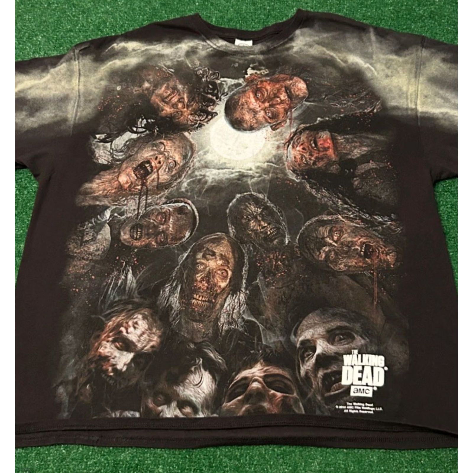 Gloverall VINTAGE Walking Dead Zombie All Over Print Shirt Mens 3XL Black Short Sleeve Horror Y2K 2015 Mens Size US XXL / EU 58 / 5 - 4 Thumbnail