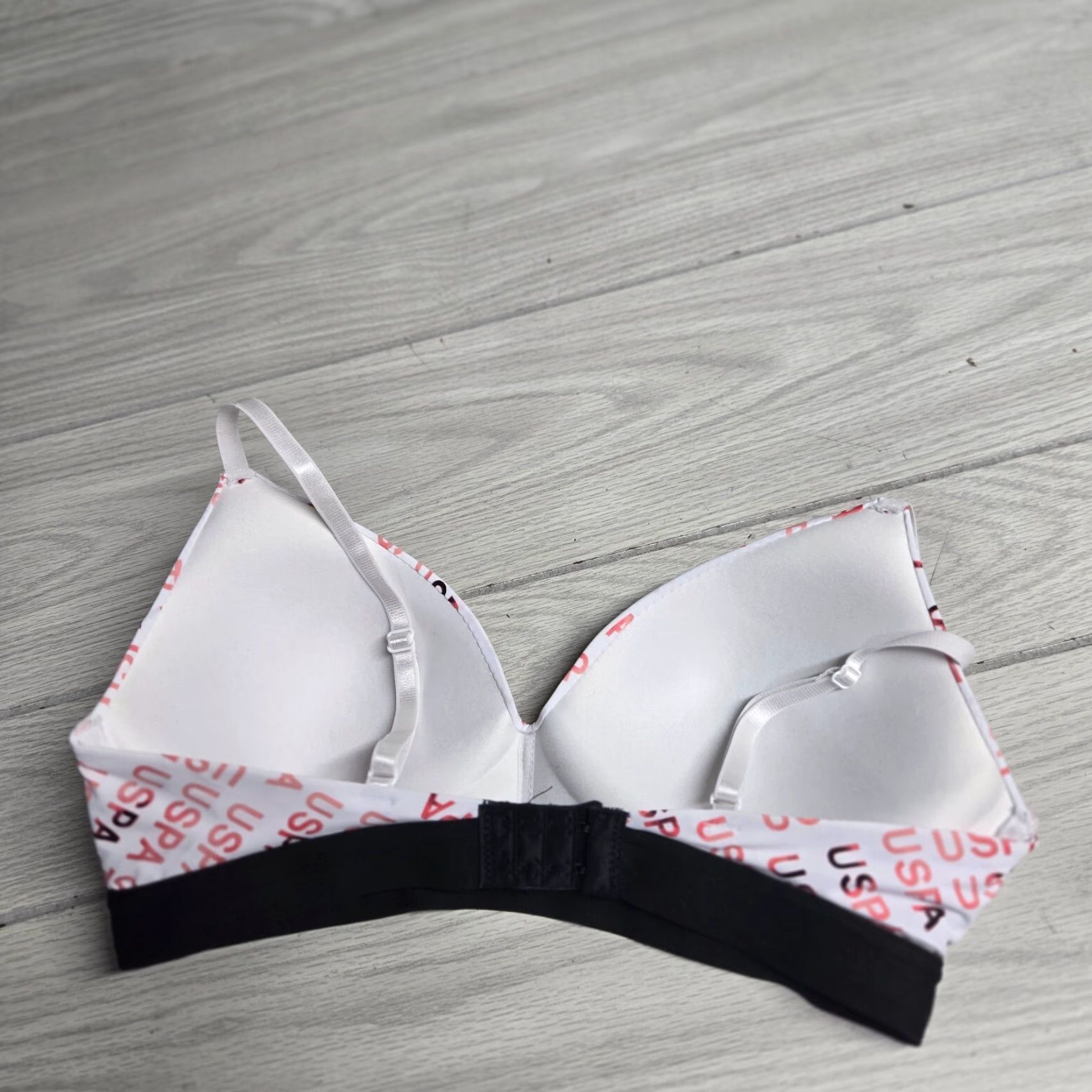 Vintage US Polo Assn. Bra 36C Pink Padded Wireless Adjustable Clasp Back Size ONE SIZE - 2 Thumbnail