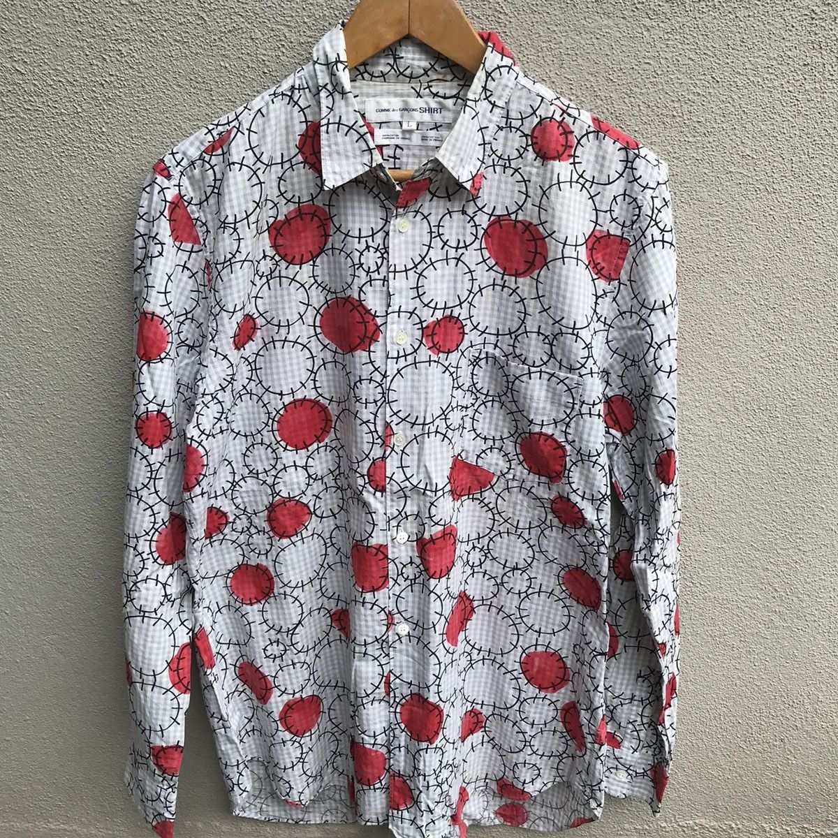 Comme des Garcons COMME DES GARCONS shirt all over print circle art Size US L / EU 52-54 / 3 - 2 Thumbnail