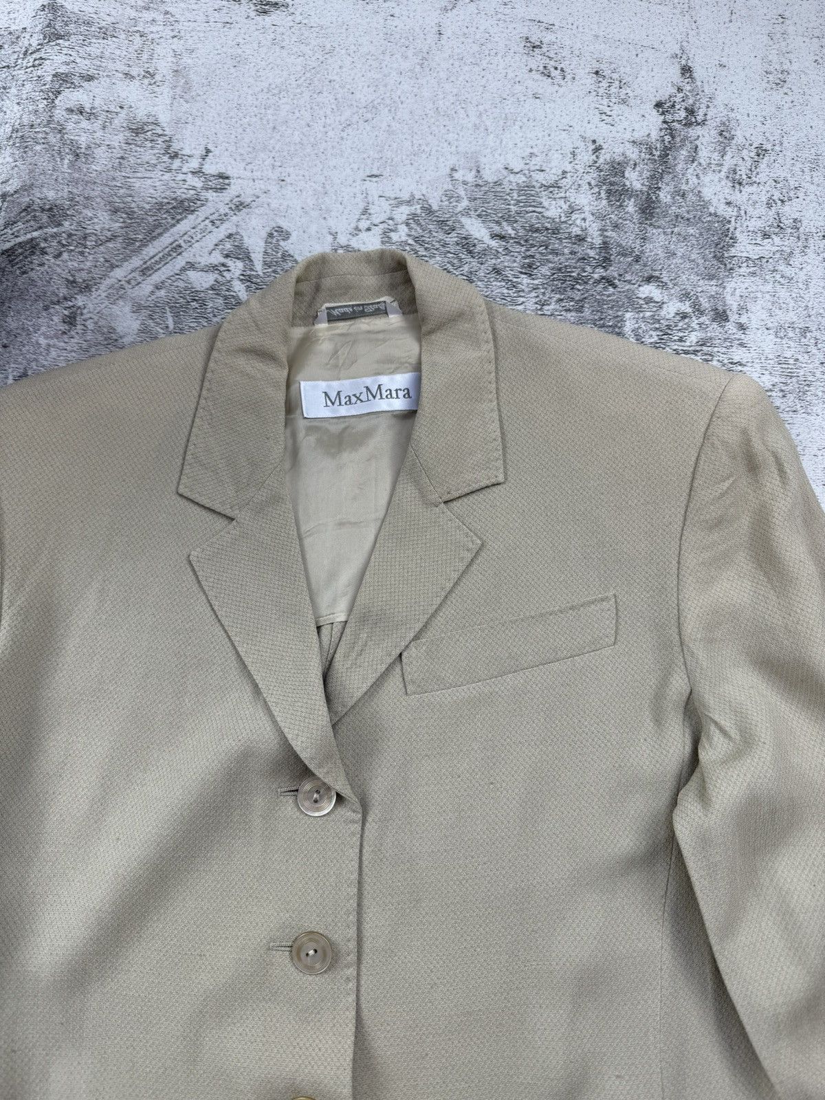 Max Mara Vintage 90S Viscose Max Mara Made In Italy Trench Jacket Size M / US 6-8 / IT 42-44 - 7 Thumbnail