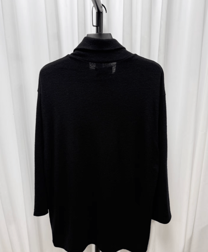 Yohji Yamamoto Yohji Yamamoto Black Roll Neck Sweater K20 Size US L / EU 52-54 / 3 - 3 Thumbnail