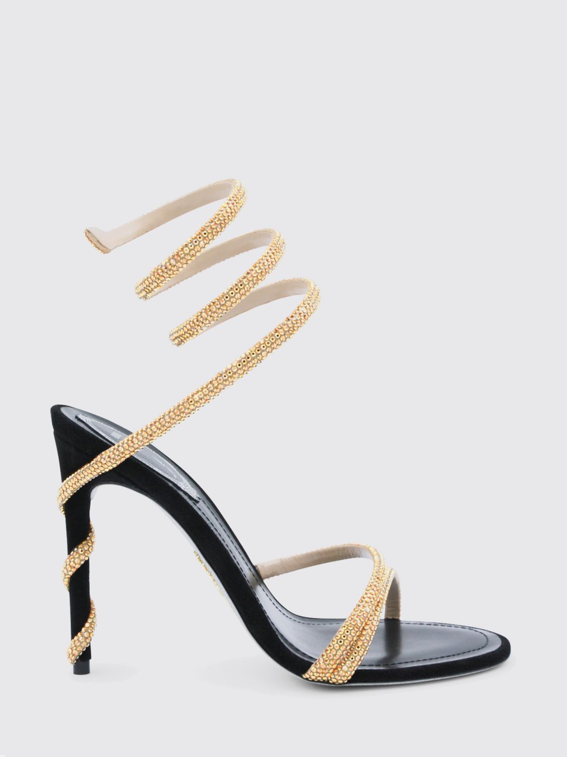 Rene Caovilla Rene Caovilla Heeled Sandal Woman Black Size US 10 / IT 40 - 1 Thumbnail
