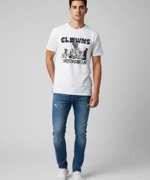 Band Tees CLOWNS Band T-Shirt Lucid Again Punk Rock Melbourne Hardcore Size US M / EU 48-50 / 2 - 6 Thumbnail