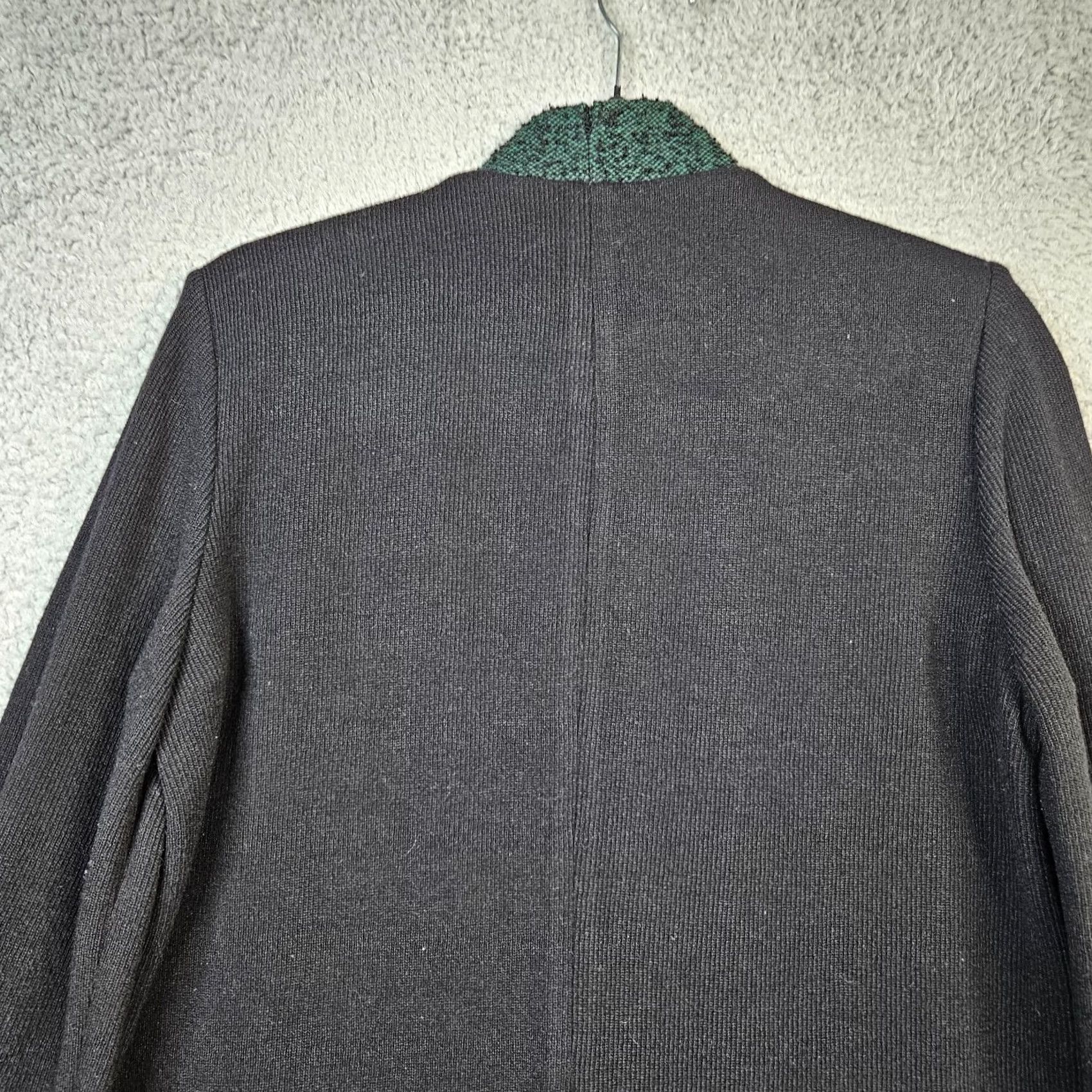Tibi Tibi Blazer Shirt Women’s Green Black Open Front Size 6 Wool/Viscose/Polyester Regular Modern 6 Women’s Blazer Size M / US 6-8 / IT 42-44 - 2 Thumbnail