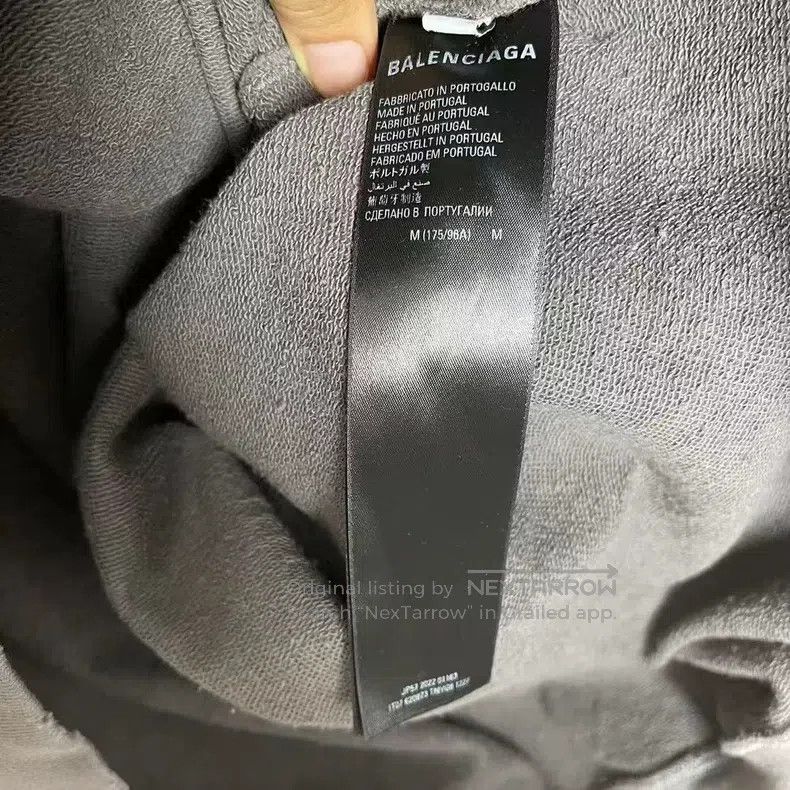 Balenciaga Balenciaga Gray Coke print logo hooded sweatshirt Size US M / EU 48-50 / 2 - 5 Thumbnail