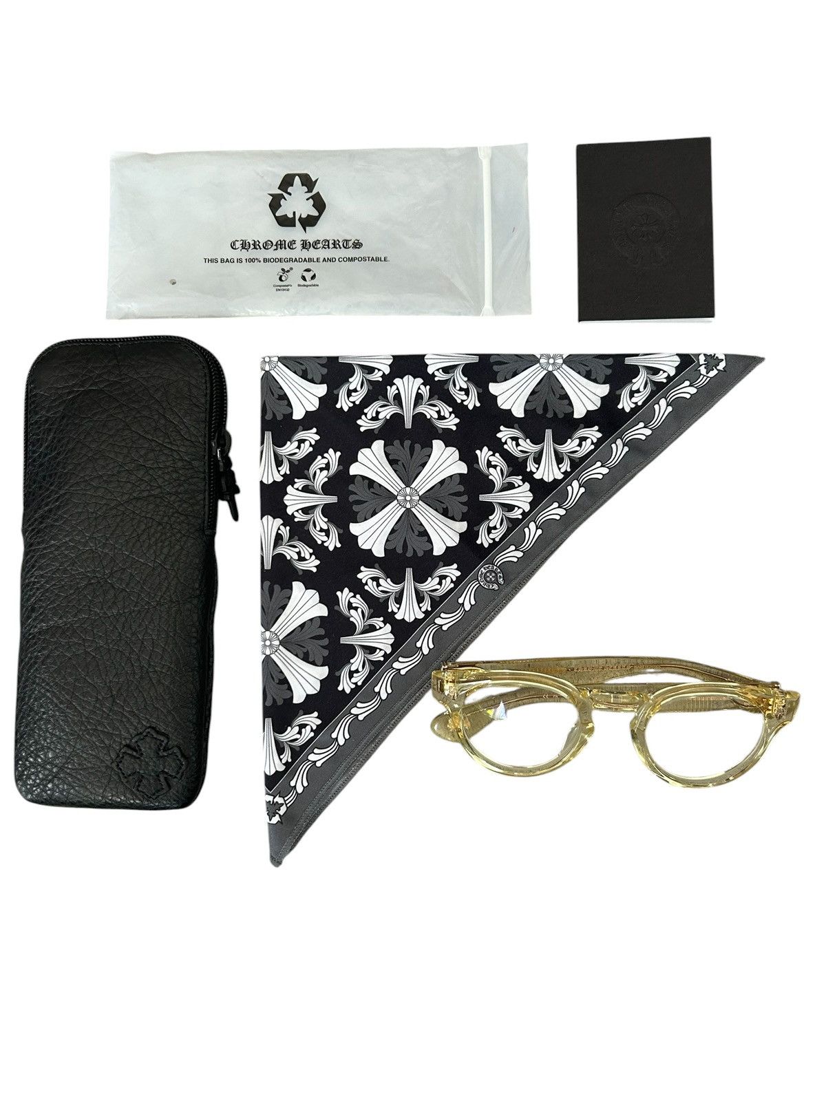 Chrome Hearts Chrome Hearts Peter Arnell Clear Gold Glasses Size ONE SIZE - 3 Thumbnail