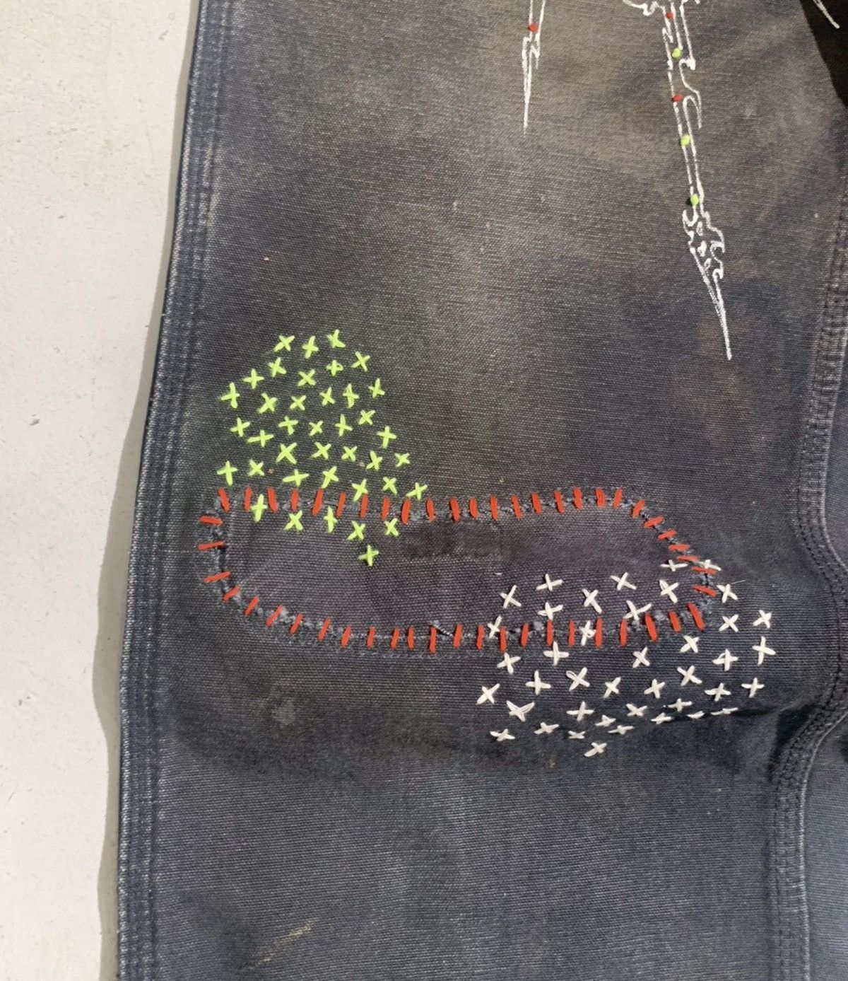 Carhartt Vintage carhartt shashiko hand sticting denim Size US 32 / EU 48 - 4 Thumbnail