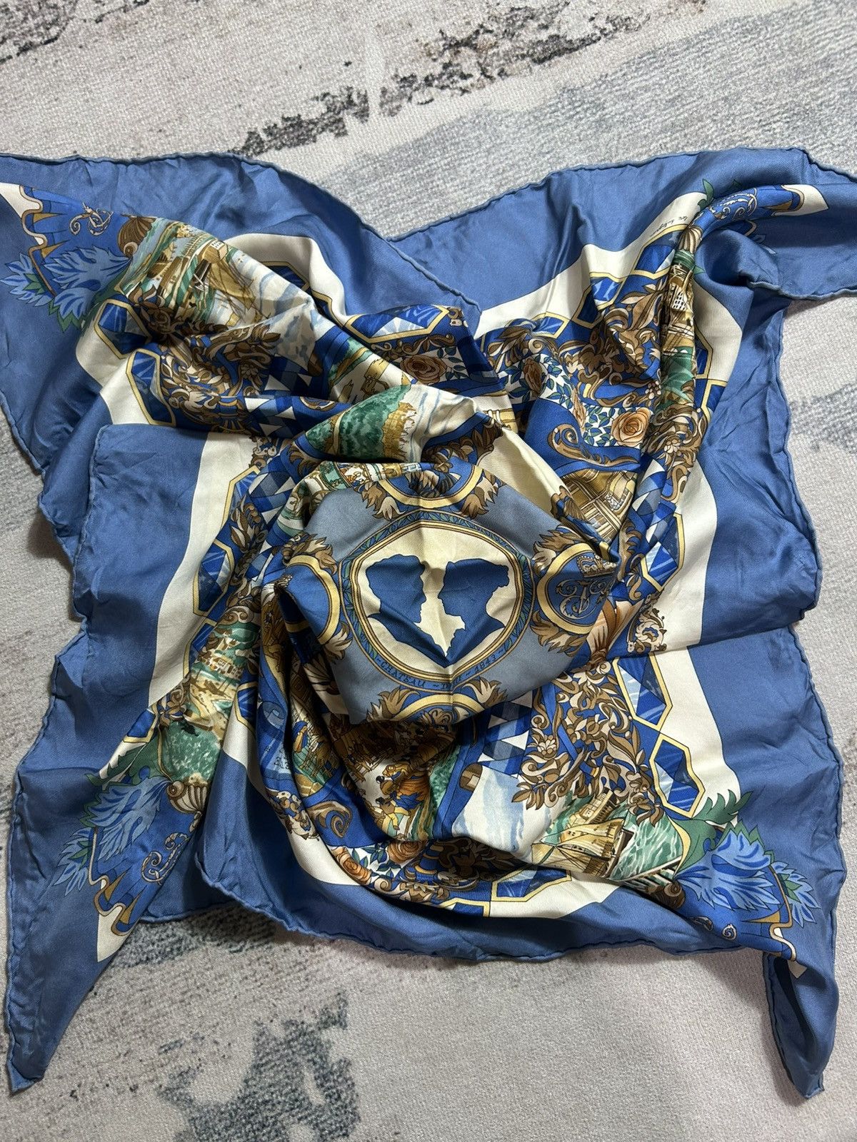 Hermes Vintage Hermes L'entente cordiale silk scarf Size ONE SIZE - 1 Thumbnail