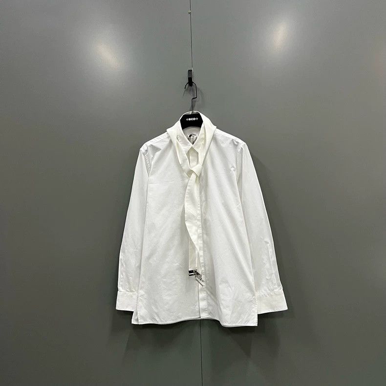 Givenchy Givenchy White Belted Long Sleeve Shirt - dmc Size US L / EU 52-54 / 3 - 1 Thumbnail
