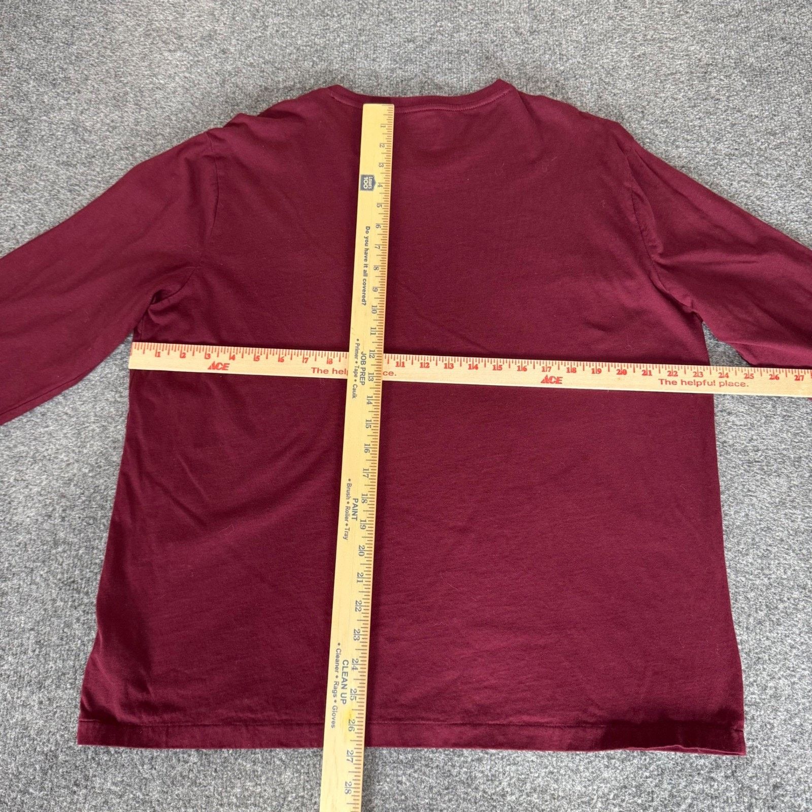 Polo Ralph Lauren Polo Ralph Lauren Mens XL Slim Fit LS T-Shirt Maroon Tee Size US XL / EU 56 / 4 - 5 Thumbnail