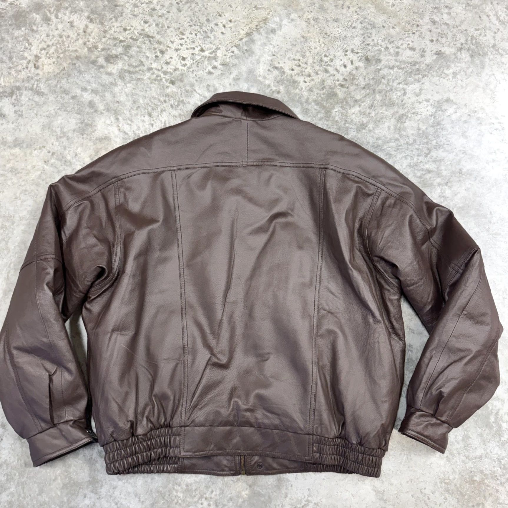 Vintage VINTAGE North American Hunting Club Jacket Men’s XL Brown Leather Bomber Life Member Size US XL / EU 56 / 4 - 7 Thumbnail
